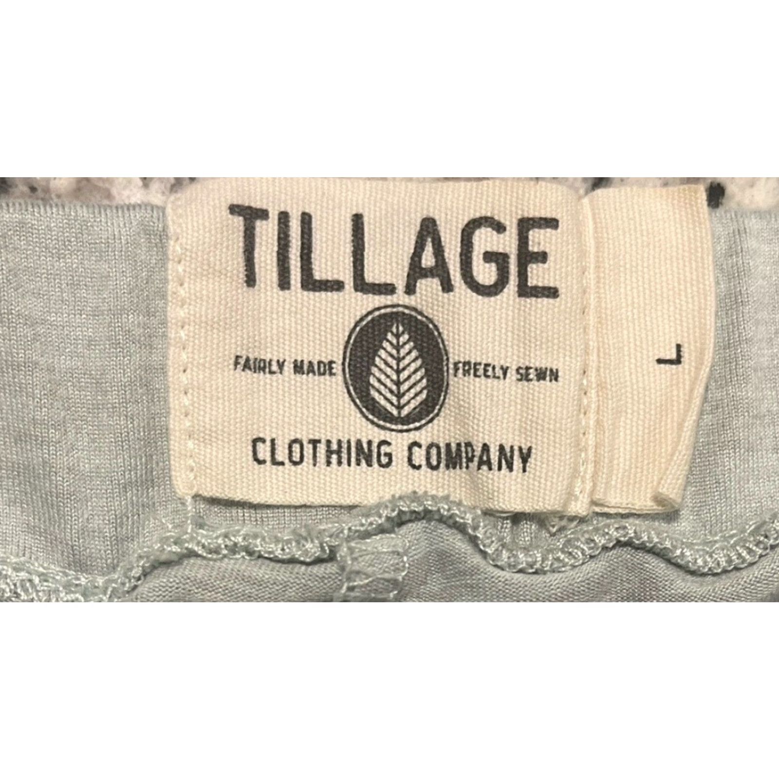Vintage Tillage Mint Green Cropped Joggers Women's L Leggings Jogger Size Large Mens? Women? Size 36" / US 14 / IT 50 - 3 Thumbnail