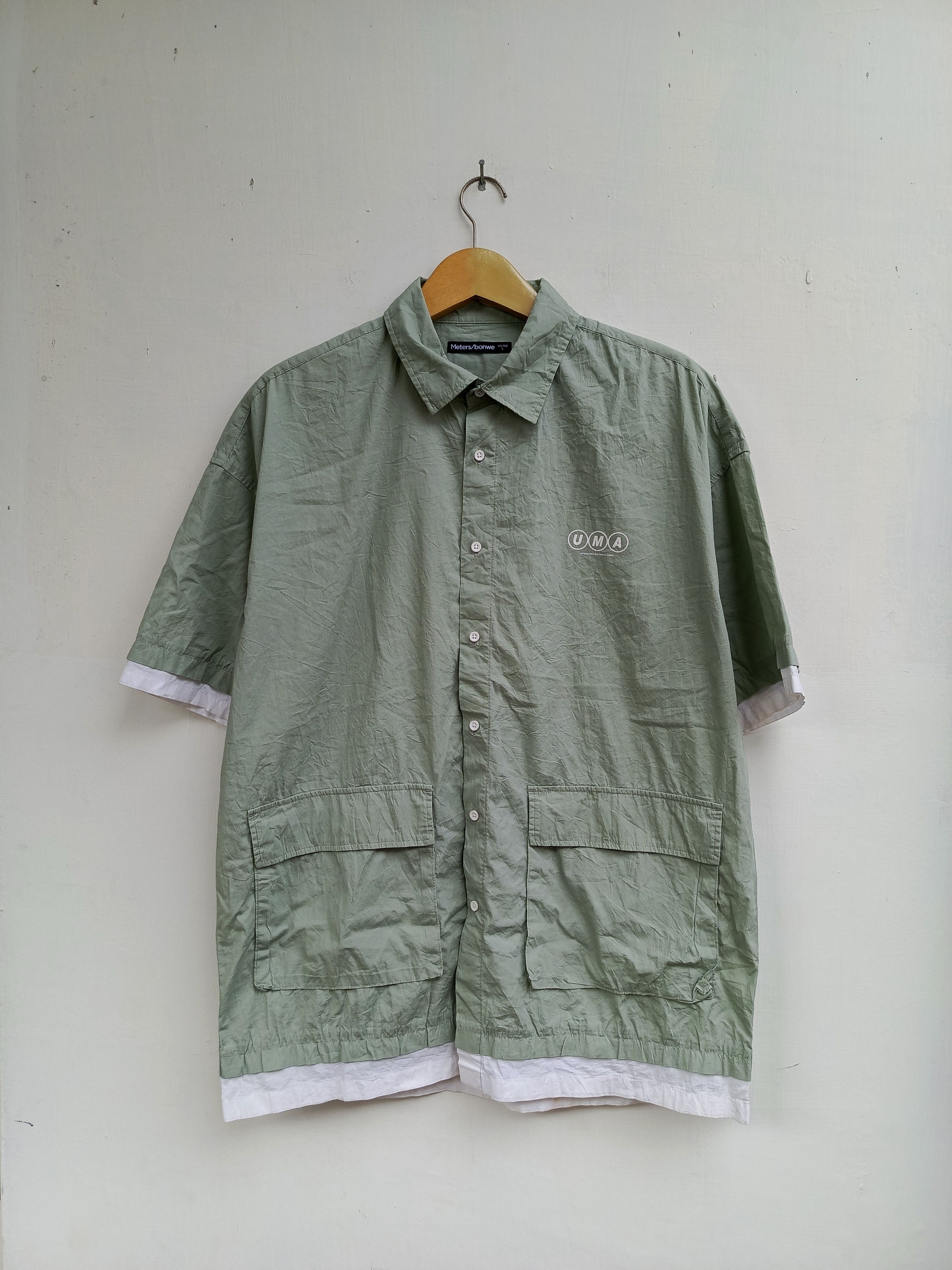Japanese Brand Meters/bonwe UMA big pocket shirt button up Size US L / EU 52-54 / 3 - 1 Thumbnail