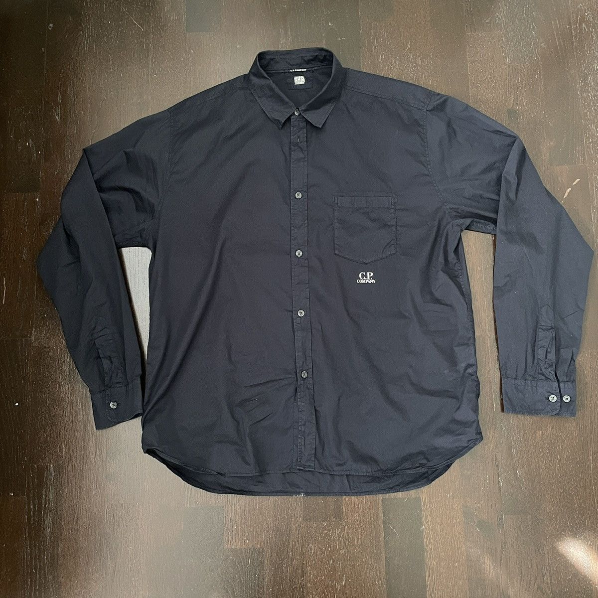 C.P. Company CP Company Midnight Button Up Shirt Delicate Cotton Size US XL / EU 56 / 4 - 1 Thumbnail