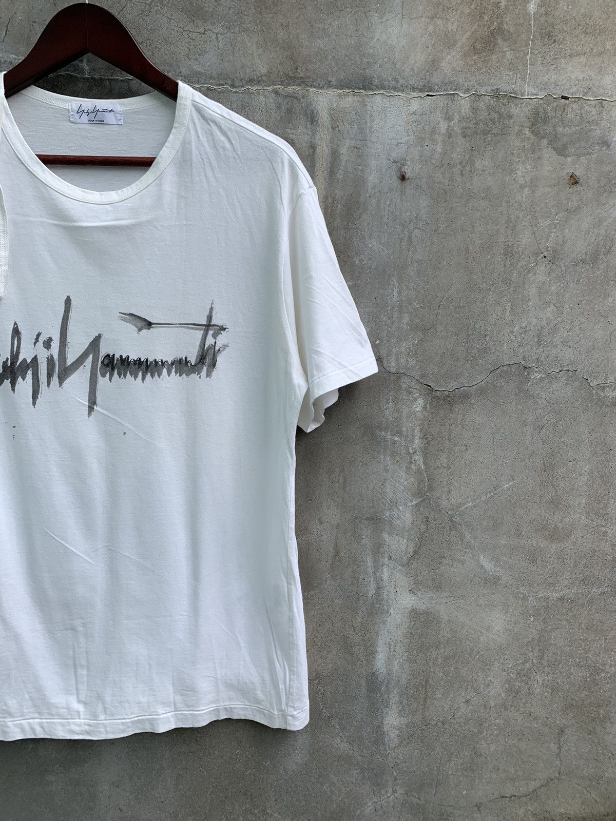 Yohji Yamamoto Signature Script Tee Size US L / EU 52-54 / 3 - 3 Thumbnail