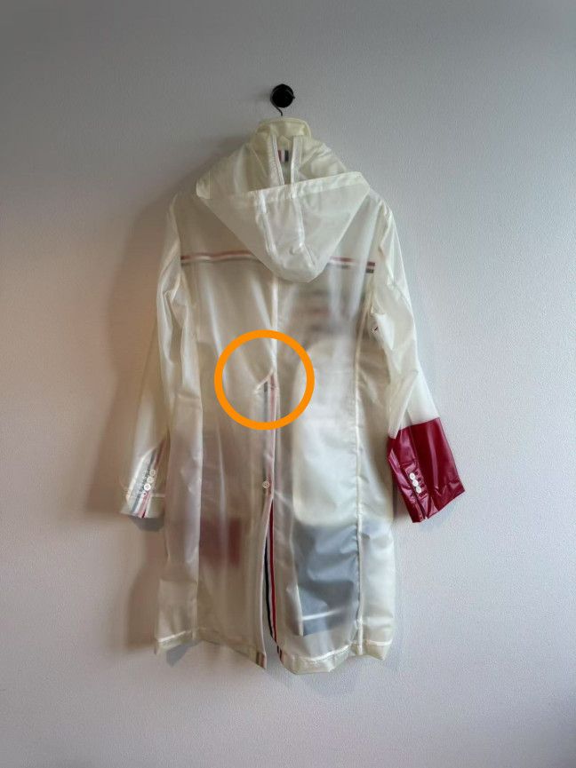 Thom Browne Thom Browne Transparent Stripe Rain Coat Size US M / EU 48-50 / 2 - 14 Thumbnail