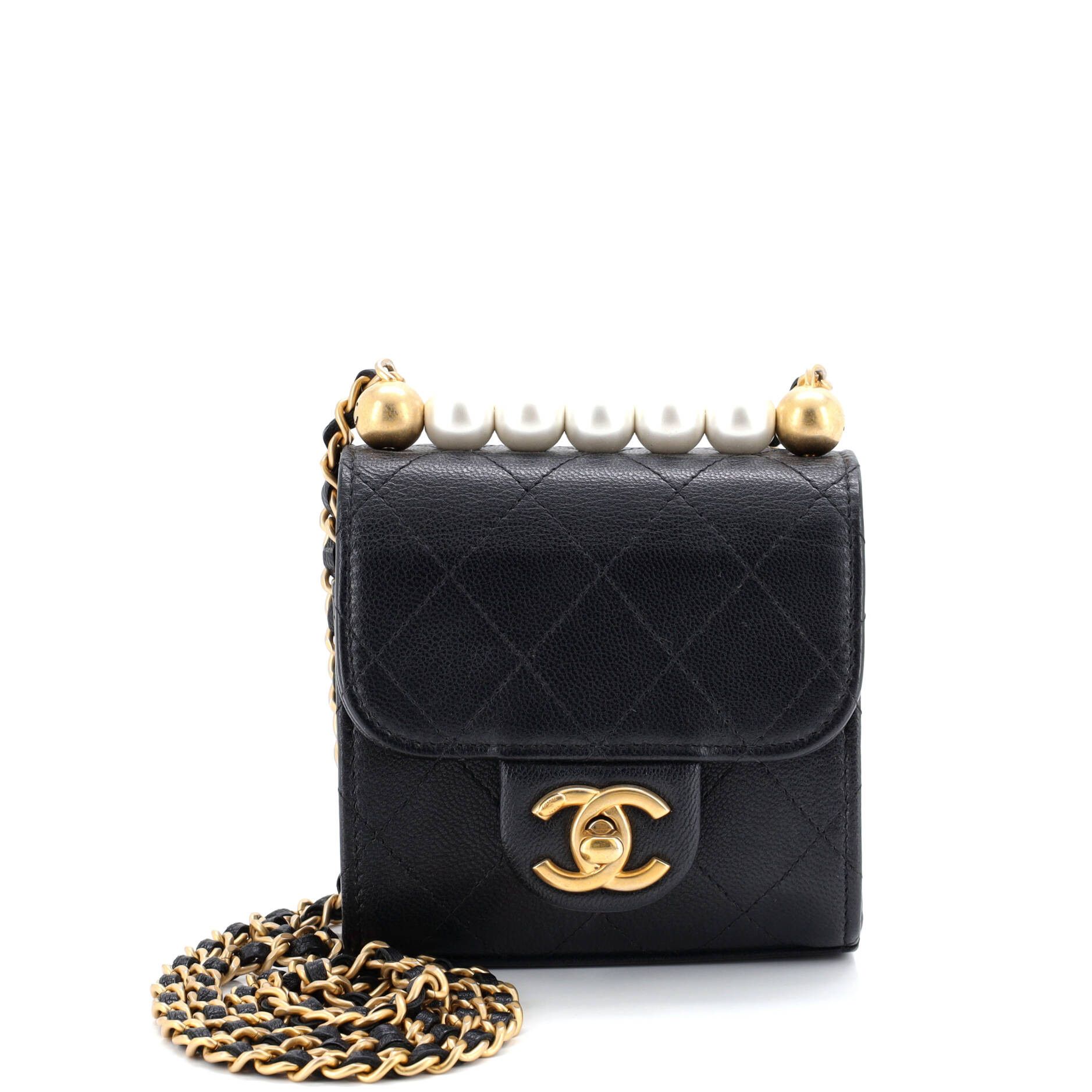 Chanel Chic Pearls Flap Clutch with Chain Size ONE SIZE - 1 Thumbnail