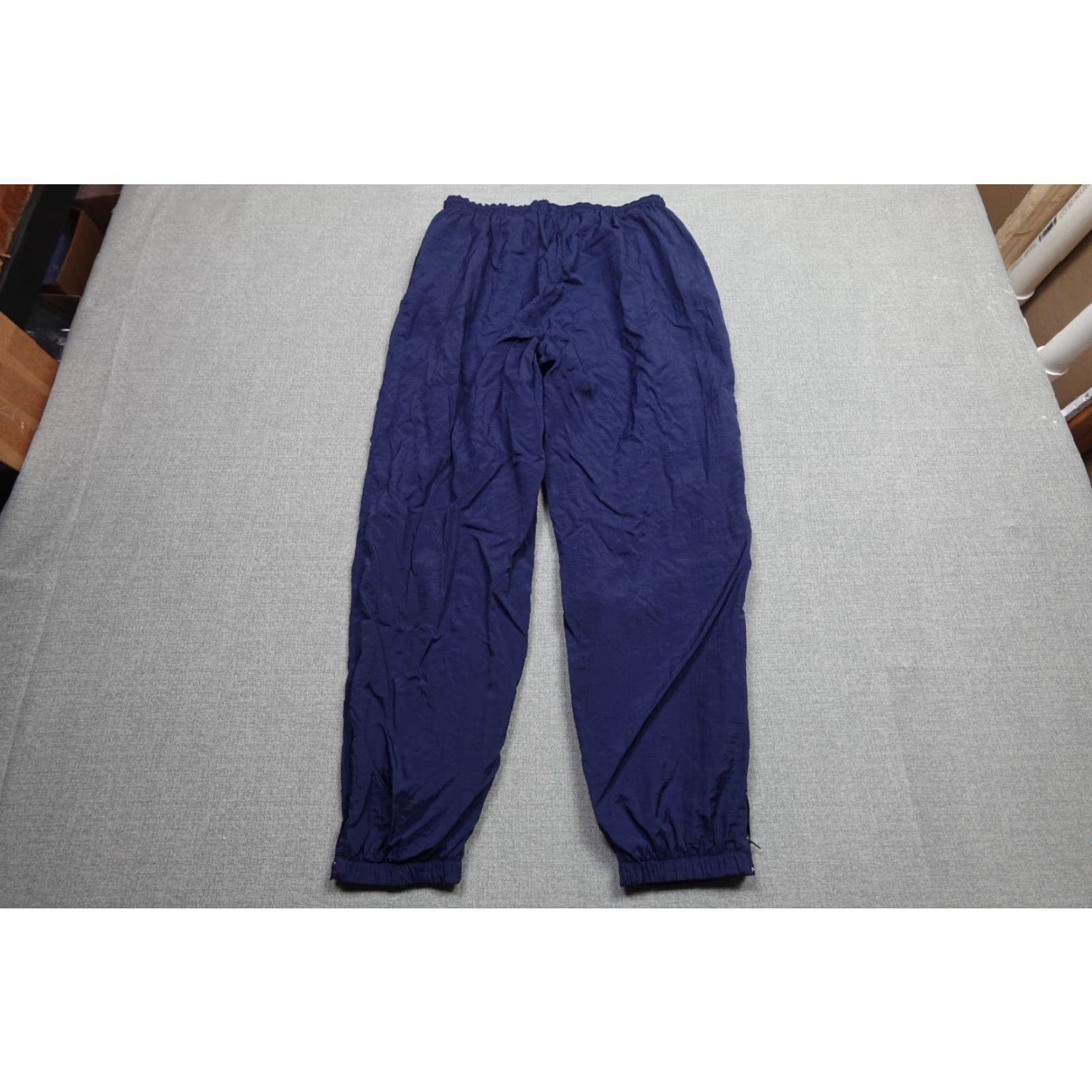 Nike VINTAGE Nike Track Pants Mens XL Blue Lined Baggy Swishy Running Drawstring Size US 32 / EU 48 - 5 Thumbnail