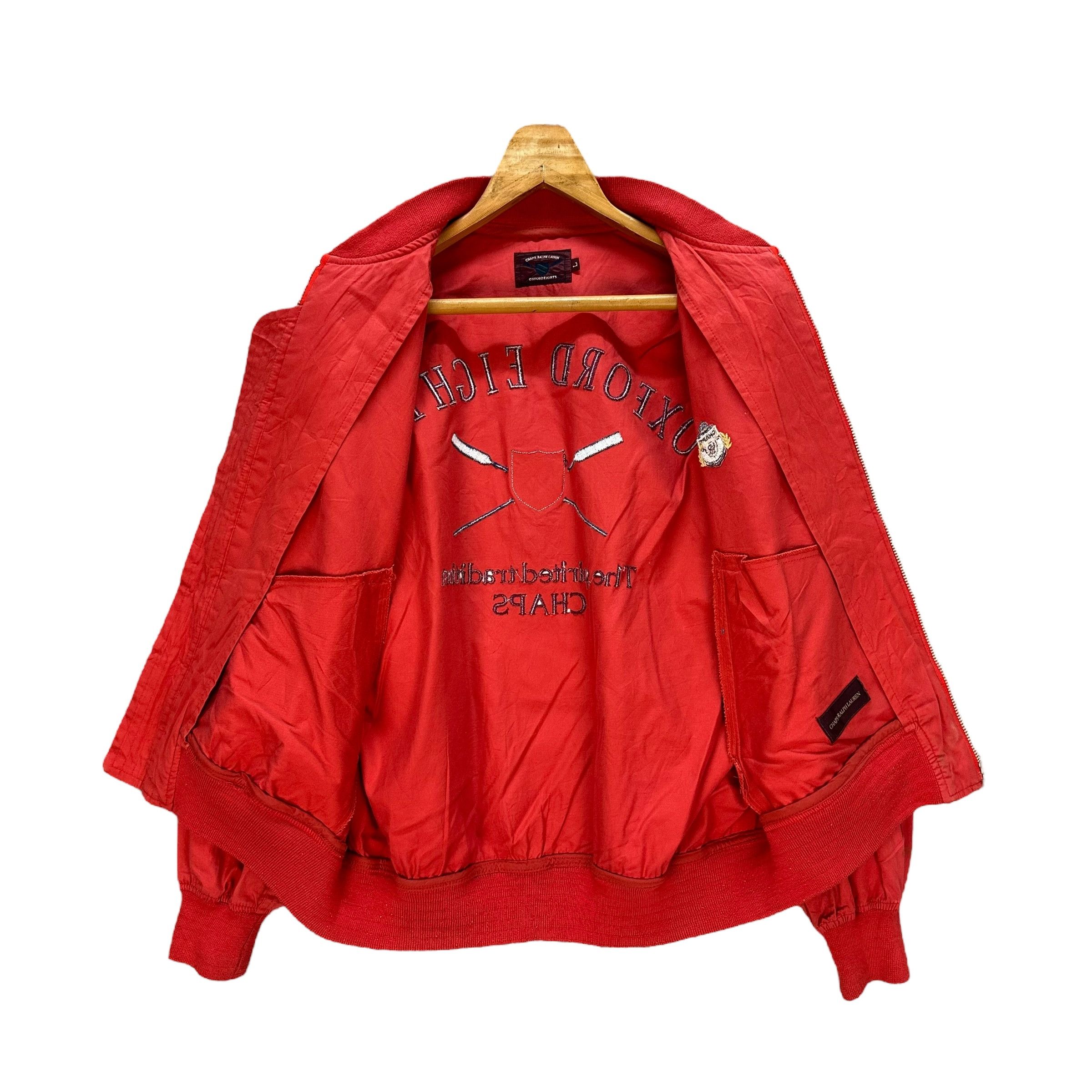 Chaps Ralph Lauren CHAPS RALPH LAUREN Oxford Eight Logo Bomber Jacket #109-1471 Size US L / EU 52-54 / 3 - 10 Thumbnail