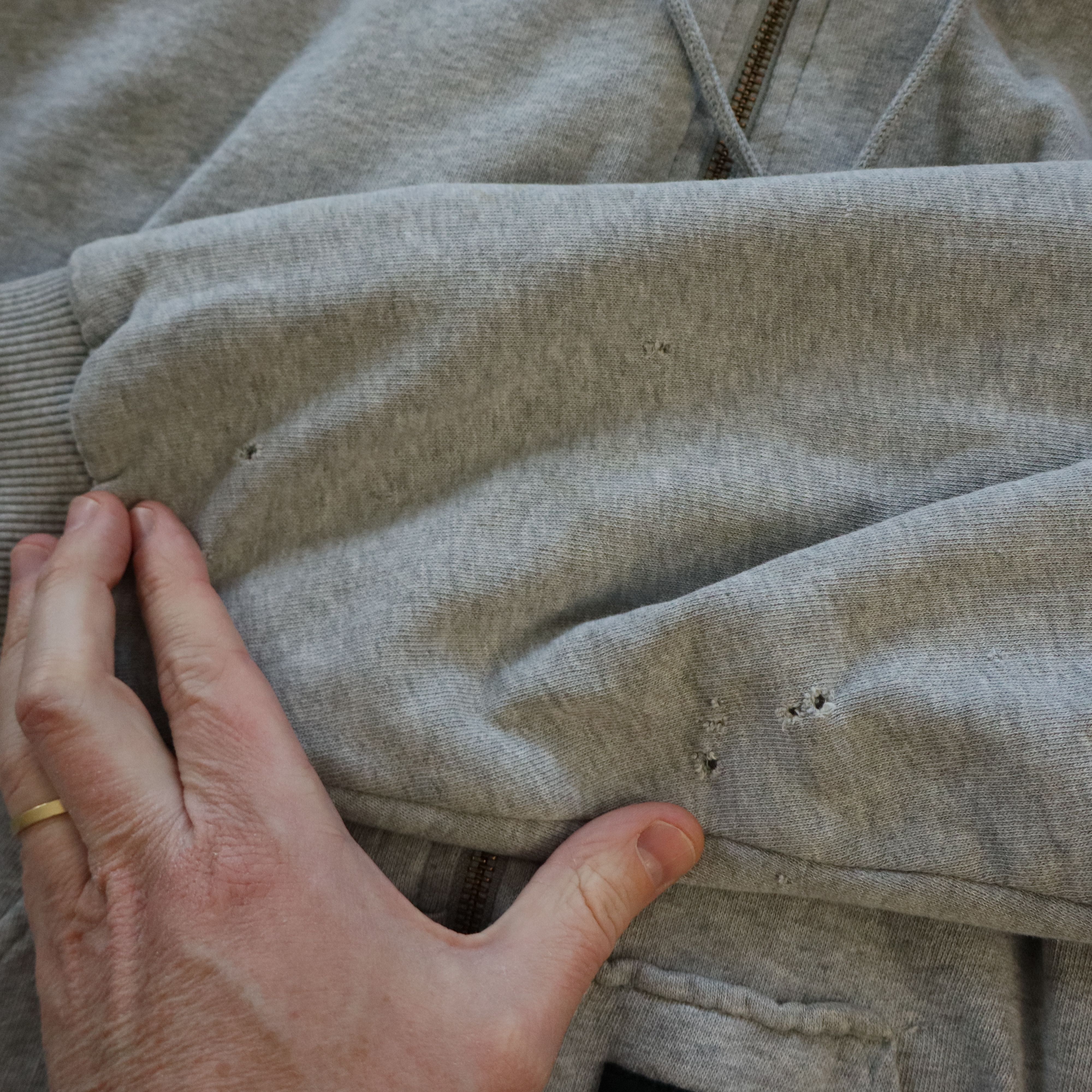 Carhartt × Dickies × Vintage 90s Dickies Thermal Lined Boxy Baggy Zip Up Hoodie 2XL 3XL Size US XXL / EU 58 / 5 - 7 Thumbnail