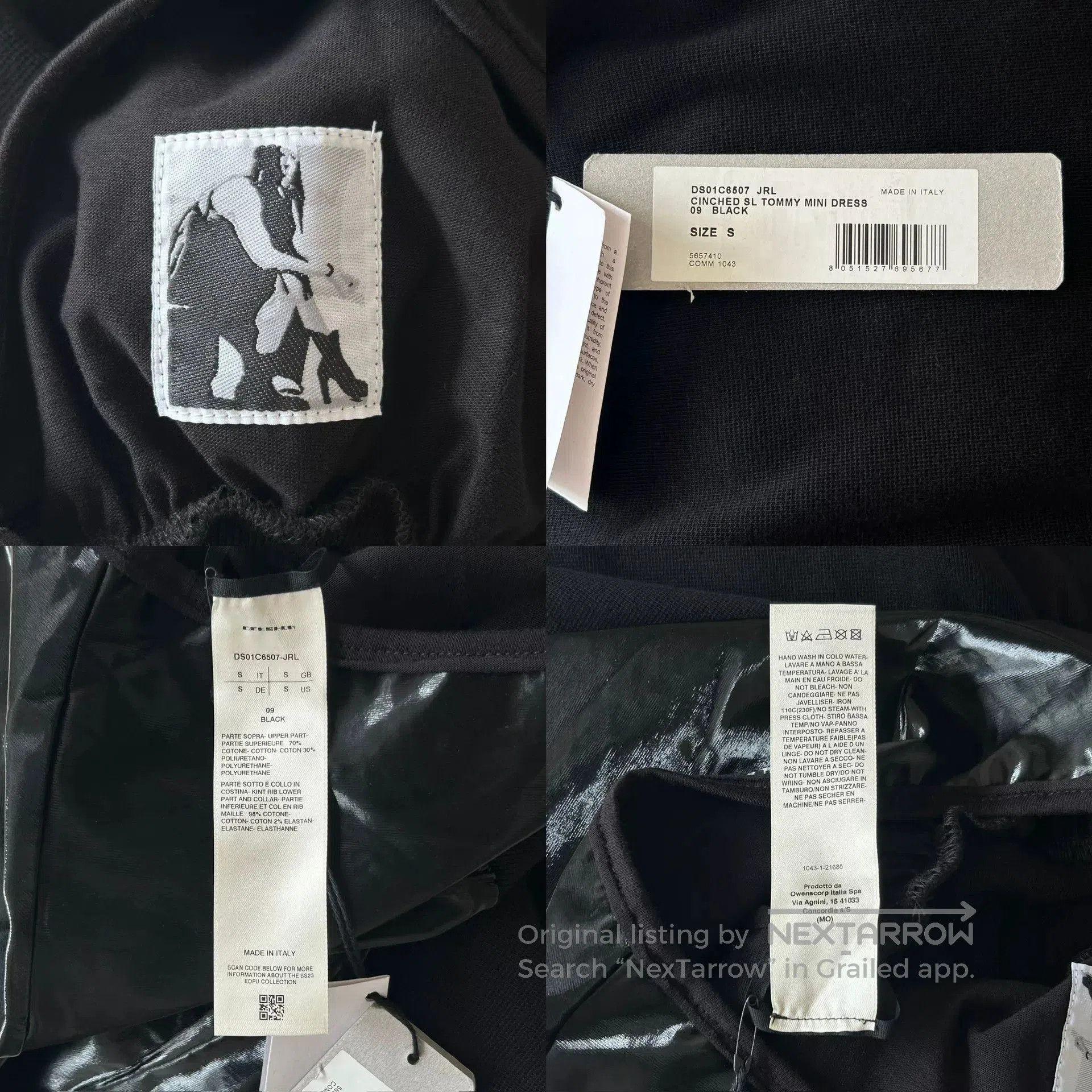 Rick Owens rick owens black structured dress. Size S / US 4 / IT 40 - 9 Thumbnail