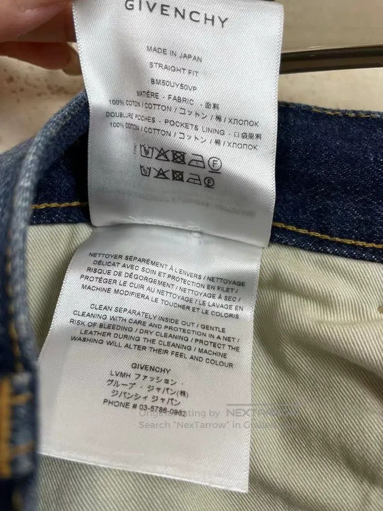 Givenchy Givenchy Blue Destroyed Washed Denim Jeans Size US 31 - 7 Thumbnail