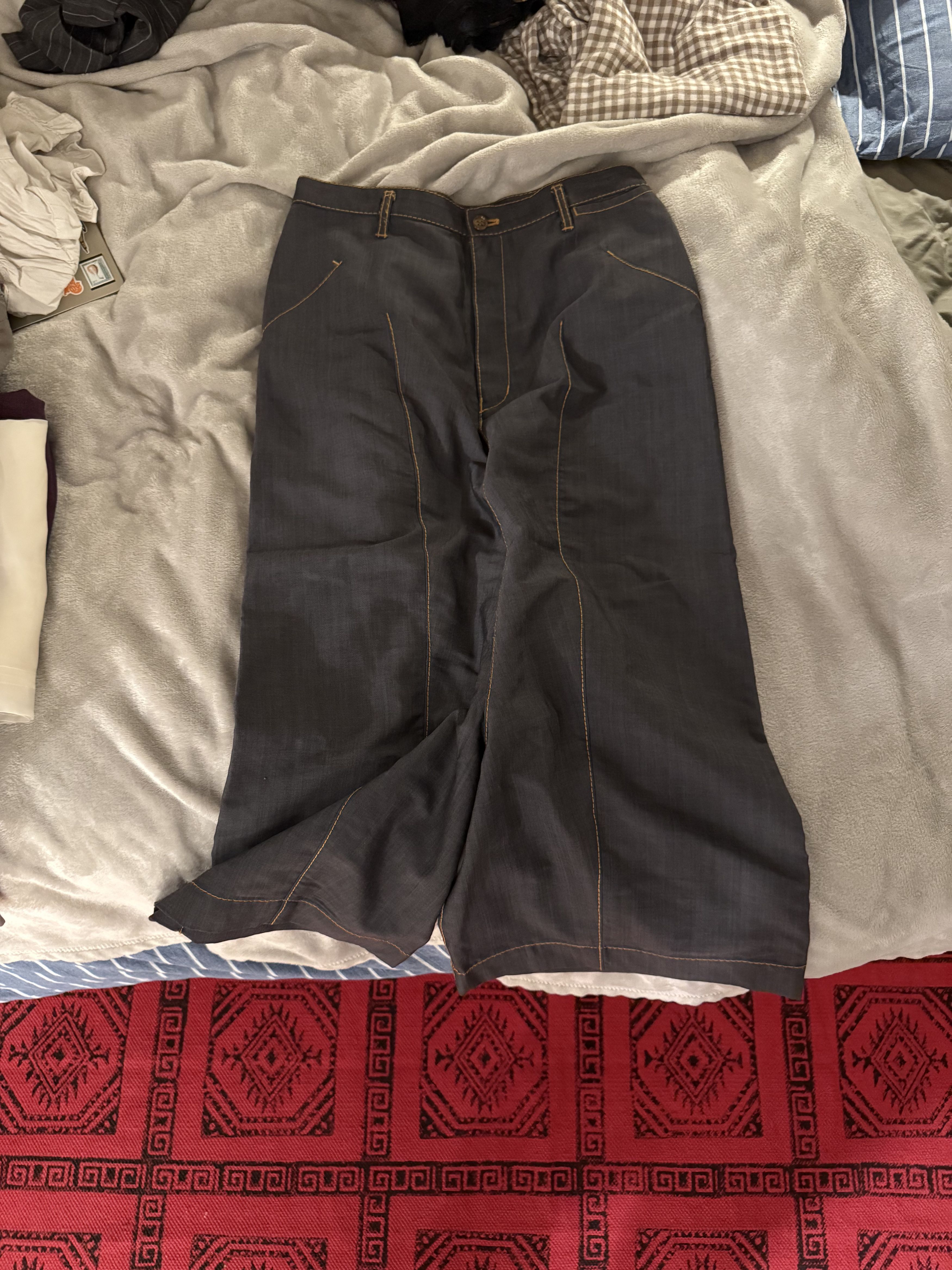 Comme des Garcons Comme Des Garcons Dark Blue-Gray Pants Size 26" / US 2 / IT 38 - 1 Thumbnail