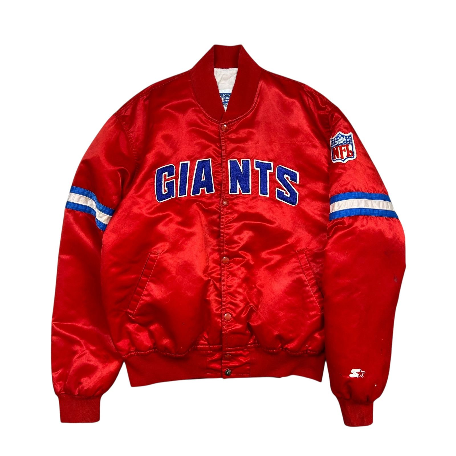 NFL RARE VTG 90s NFL NEW YORK GIANTS STARTER SATIN JACKET Size US XXL / EU 58 / 5 - 1 Thumbnail