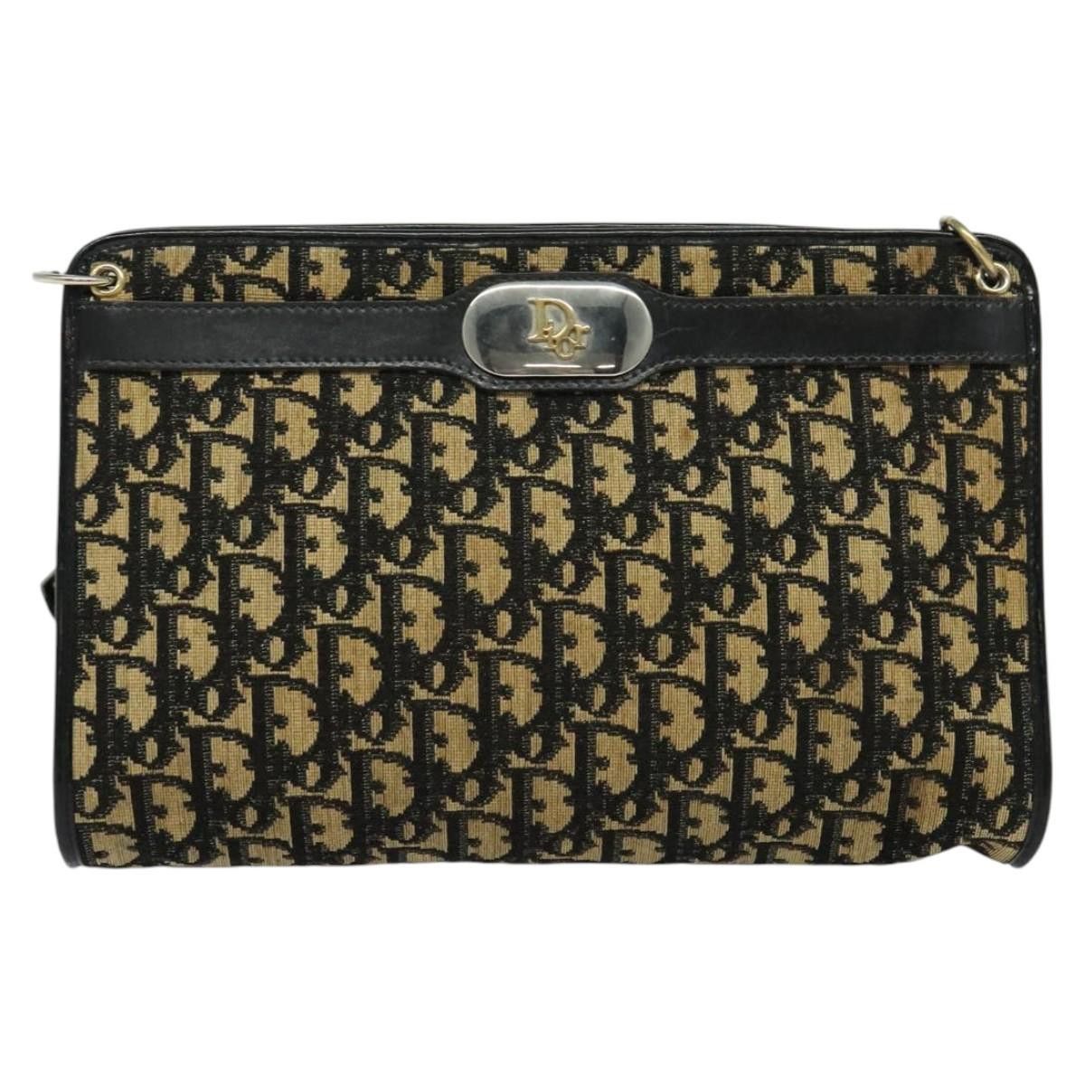 Dior DIOR Trotter Canvas Shoulder Bag Black Size ONE SIZE - 2 Thumbnail