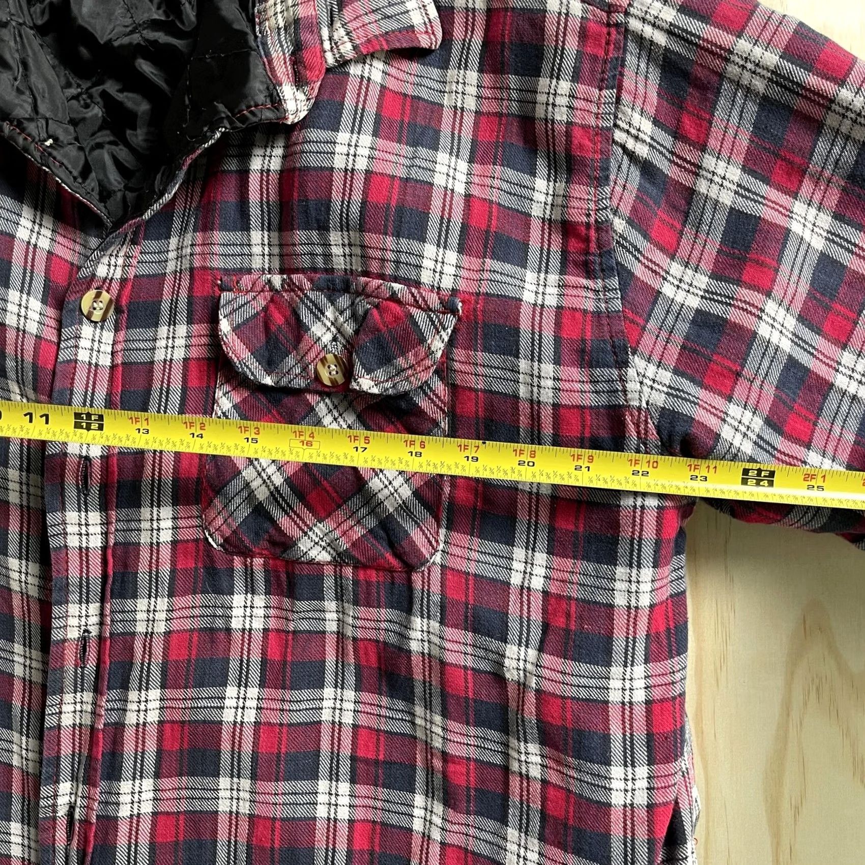 Vintage VINTAGE Premier International Shirt Jacket Mens XL Red Plaid Quilted Flannel Workwear Size US XL / EU 56 / 4 - 5 Thumbnail