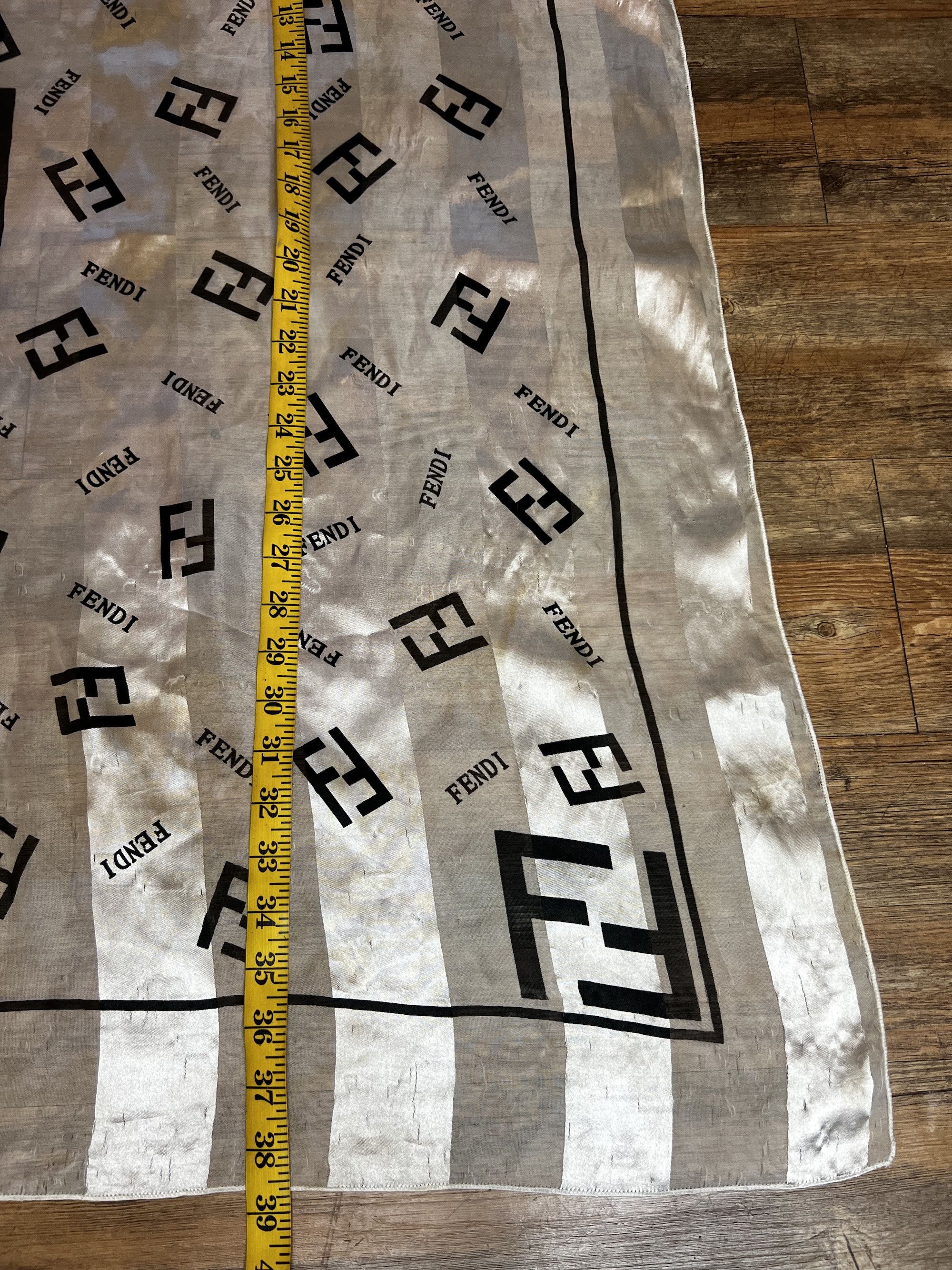 Fendi Vintage 1970's-1990's FENDI FF Monogram Scarf Size ONE SIZE - 7 Thumbnail