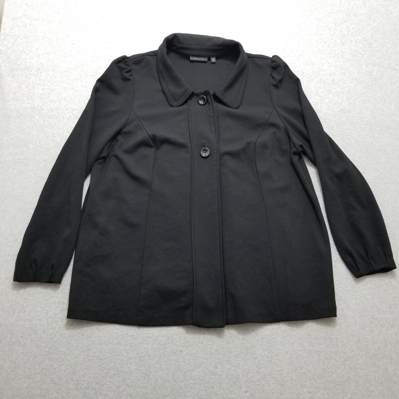 Other Semantiks Jacket Womens 2X Buttons Heavy Rayon Blend Outdoor Size ONE SIZE - 1 Thumbnail