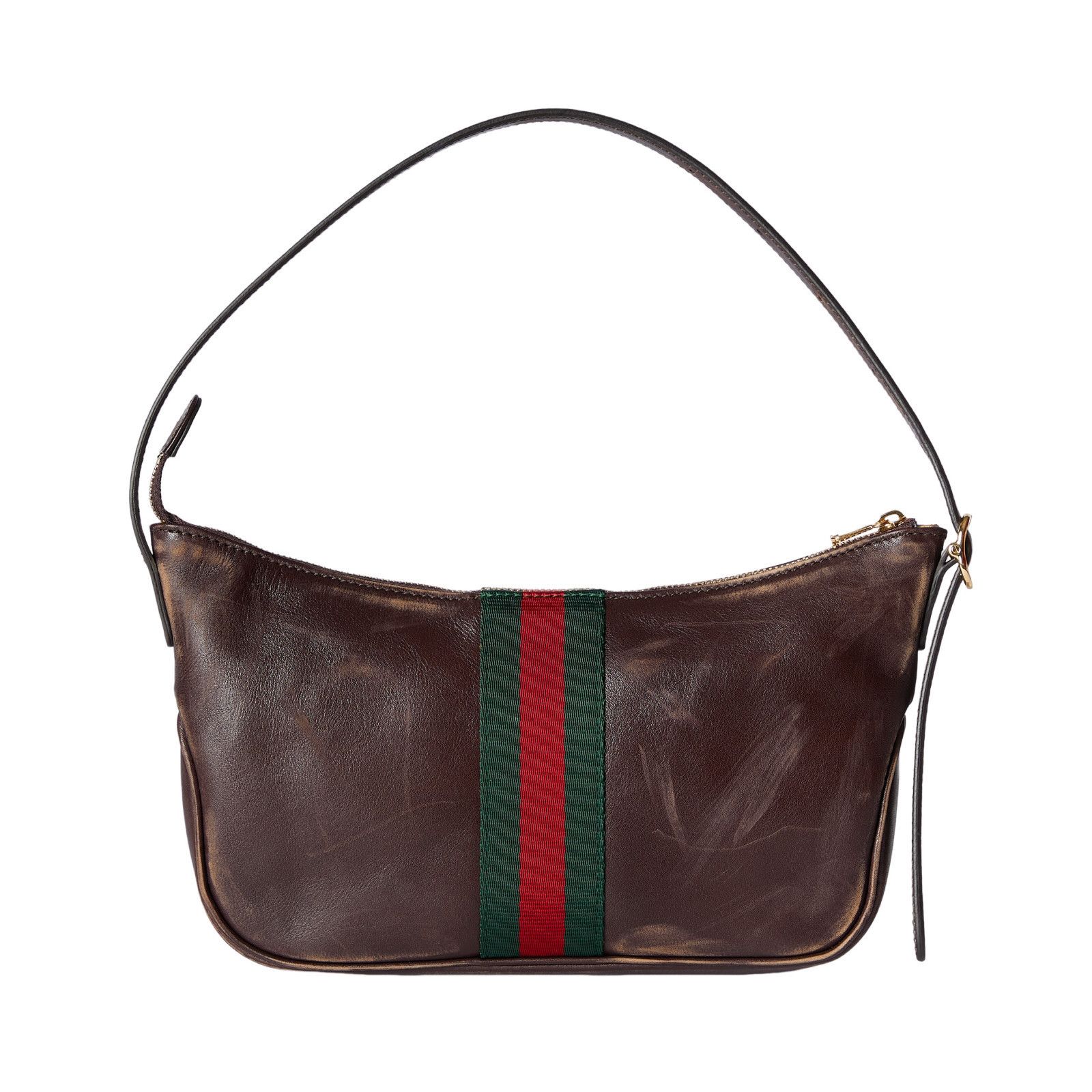 Gucci AUTHENTIC BROWN GUCCI NYLON LEATHER SHOULDER BAG | Grailed