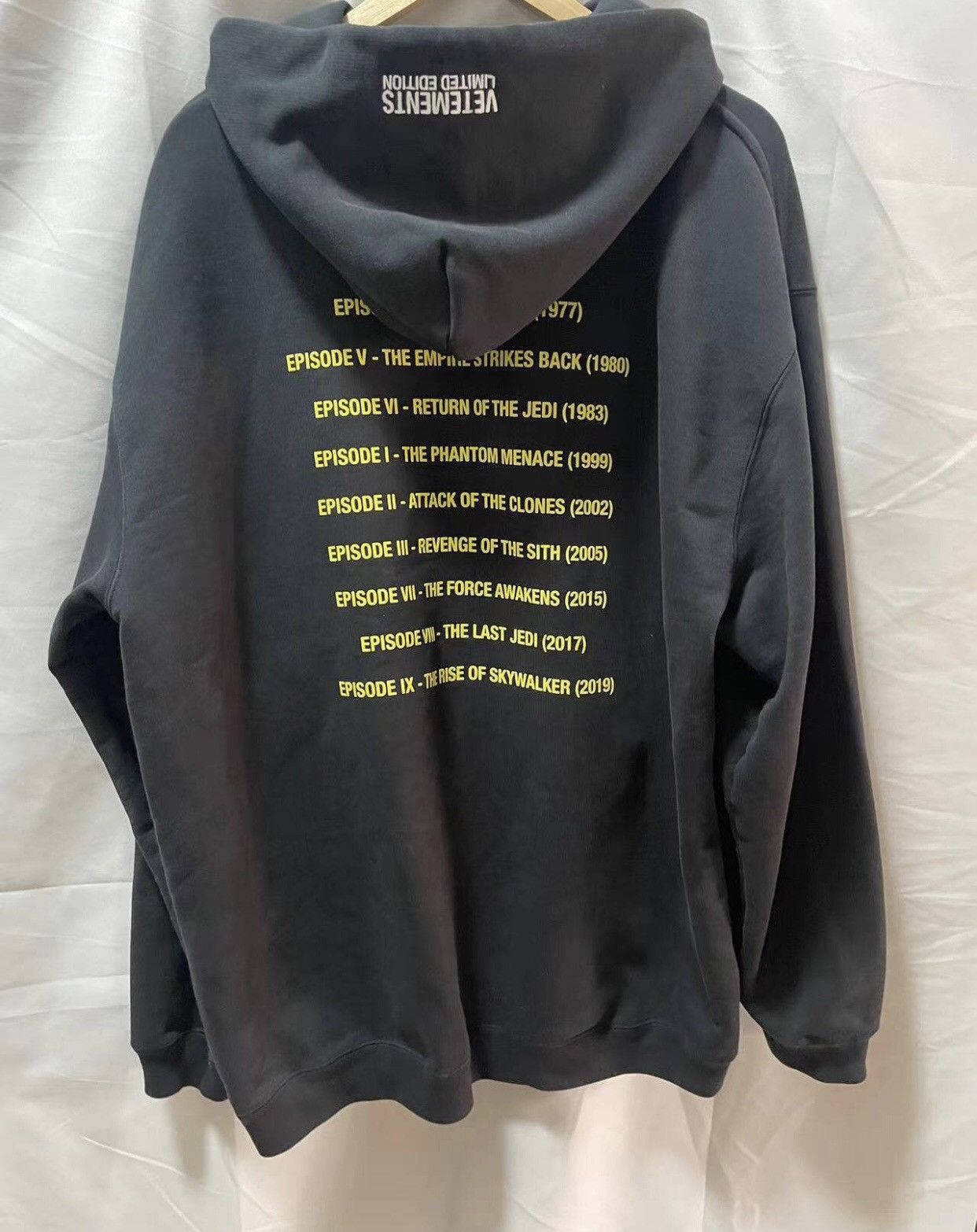 Vetements Star Wars Edition Episodes Hoodie in Black for Men