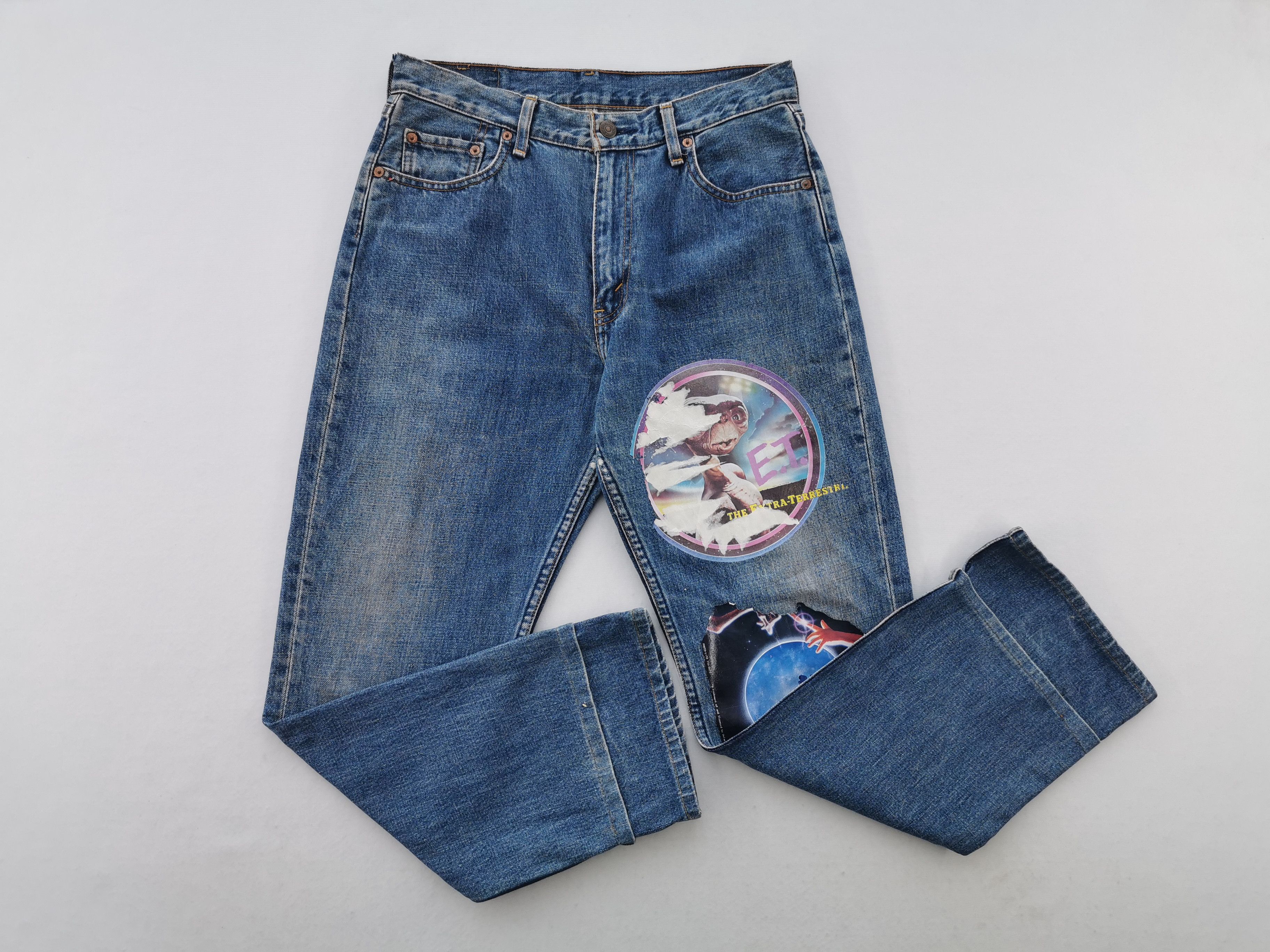 Levi's Vintage Levis X ET Movie Denim Jeans Made In Japan Size 31 Size US 31 - 3 Thumbnail