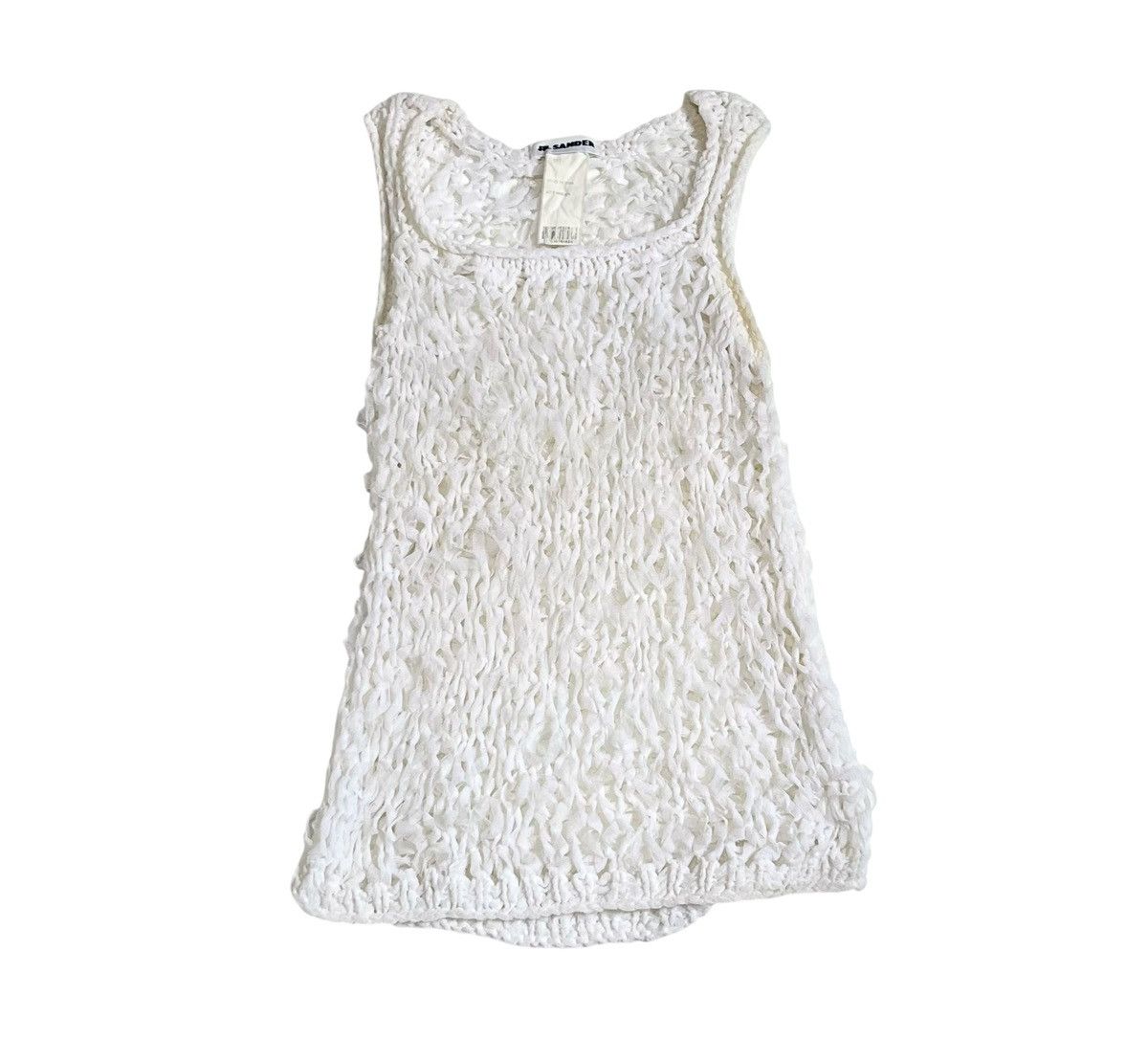 Jil Sander Jil sander mesh knitted tank top Size US S / EU 44-46 / 1 - 1 Thumbnail