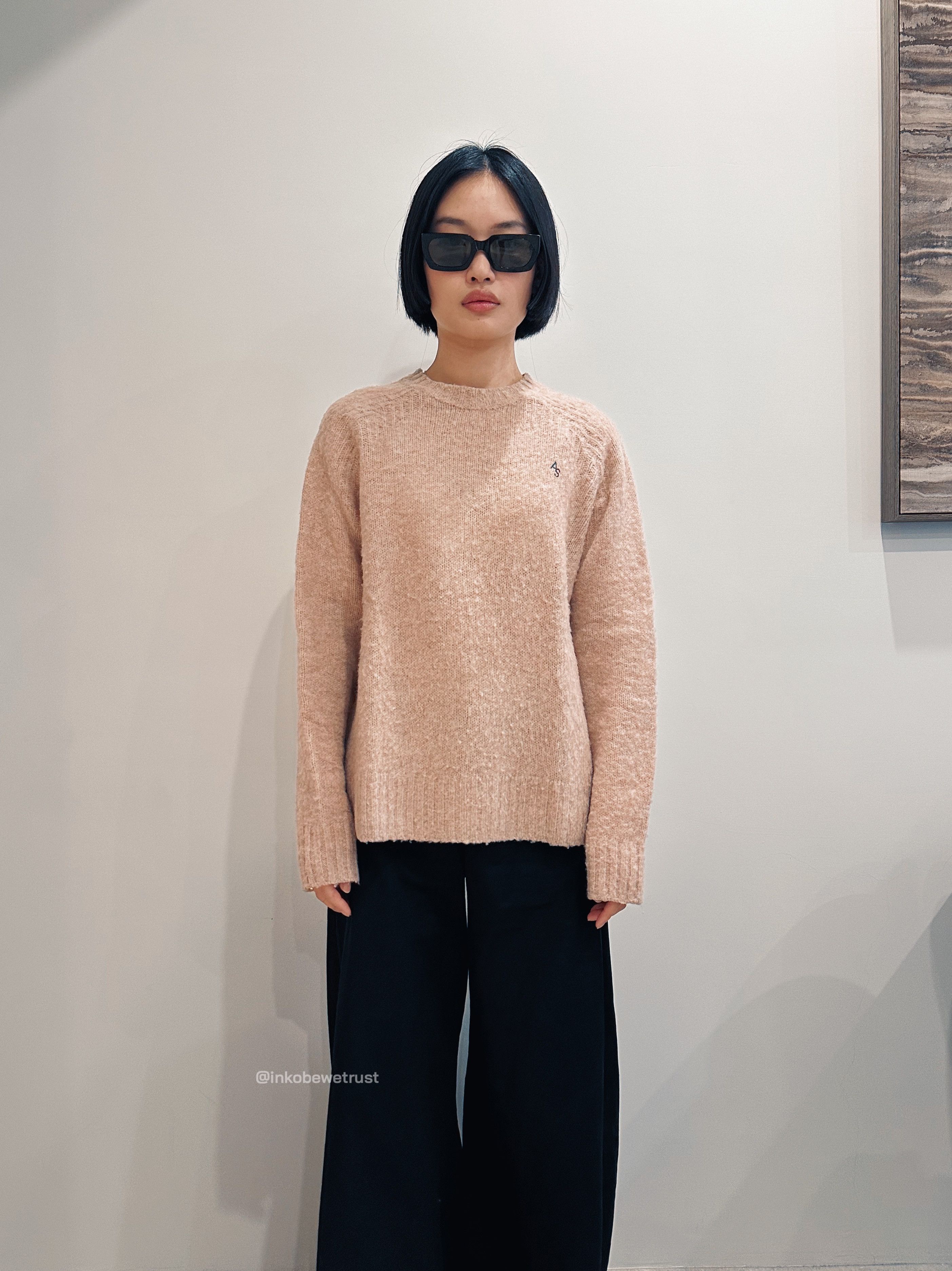 Acne Studios Brushed ​Shetland Wool Sweater - Pink Size US M / EU 48-50 / 2 - 4 Thumbnail