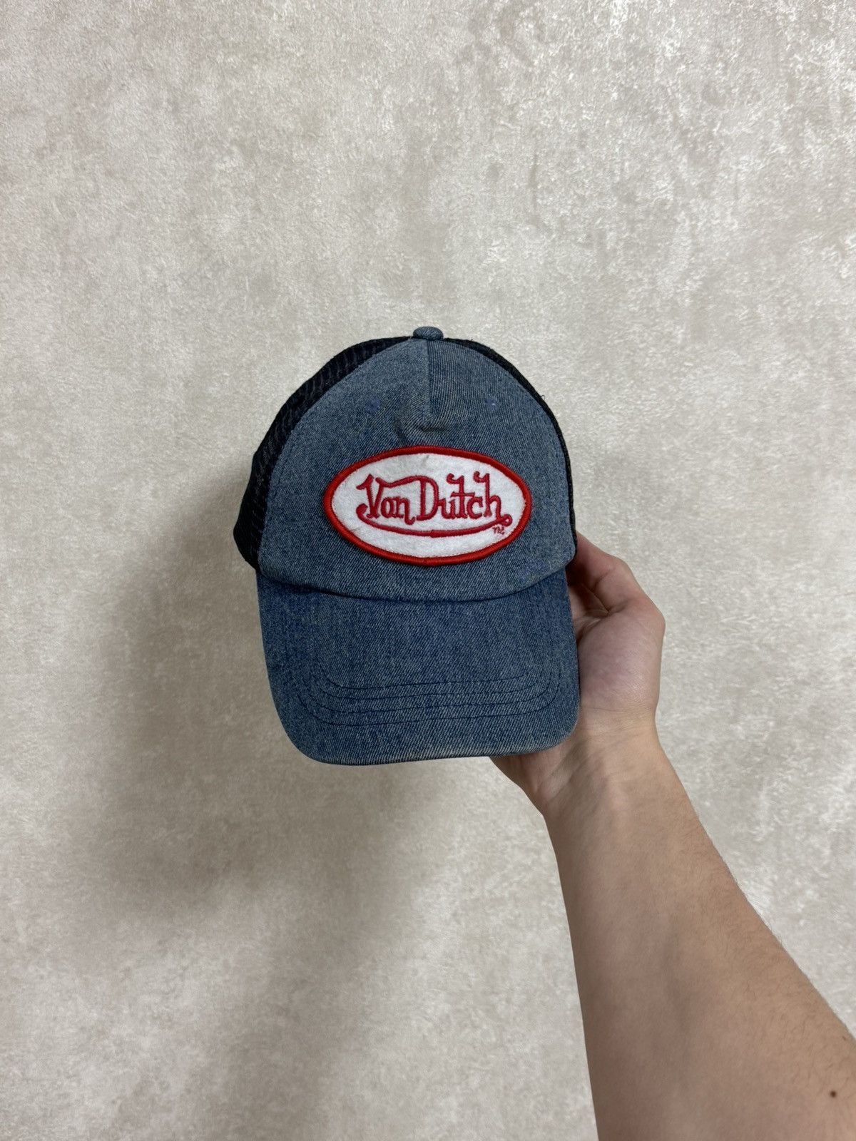 Vintage × Von Dutch Vintage Von Dutch Y2K jeans denim cap hat Size ONE SIZE - 1 Thumbnail
