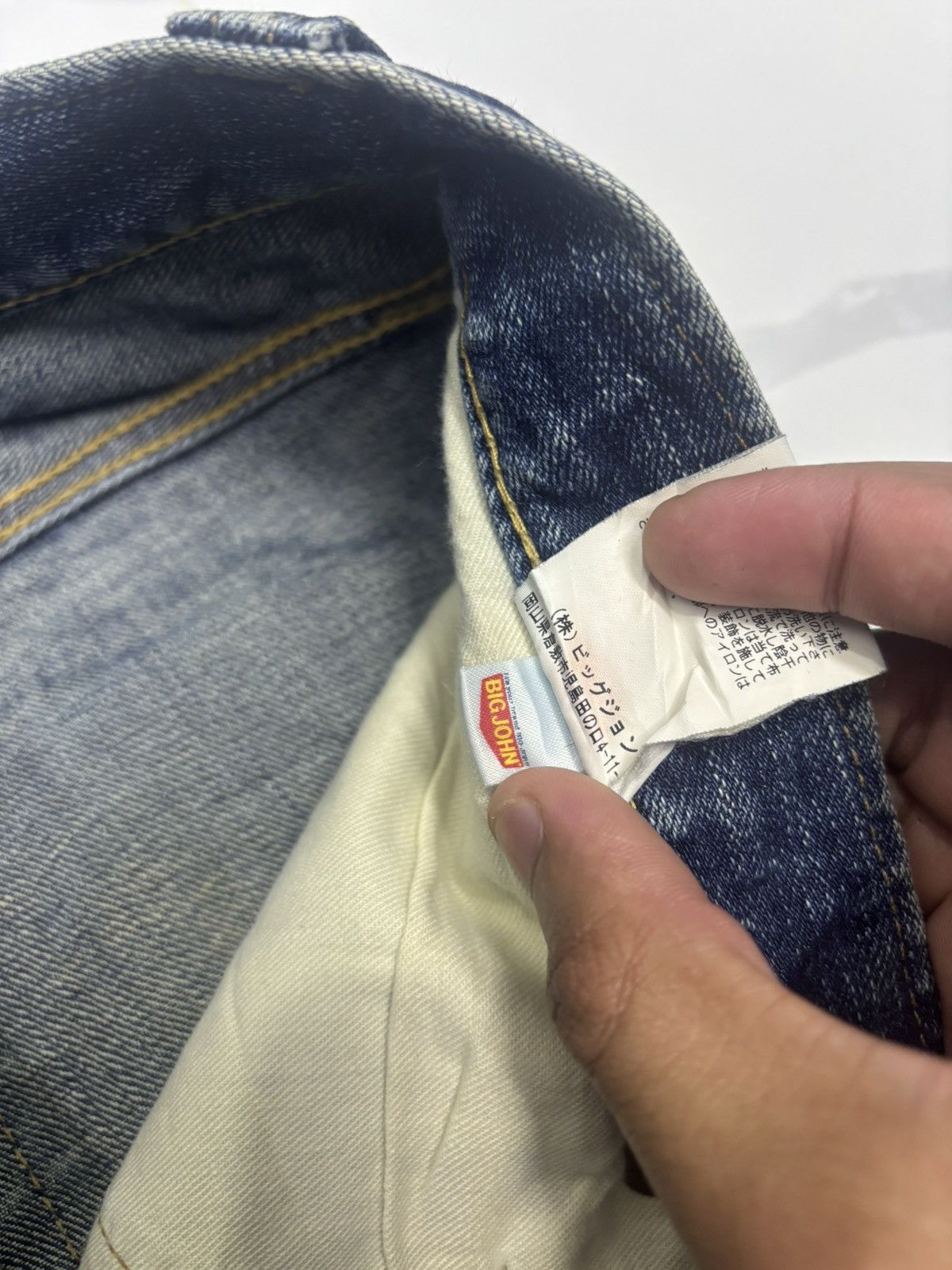 Big John × Japanese Brand × Jean VINTAGE BIG JOHN MADE IN JAPAN DISTRESSED DENIM JEANS Size US 30 / EU 46 - 14 Thumbnail