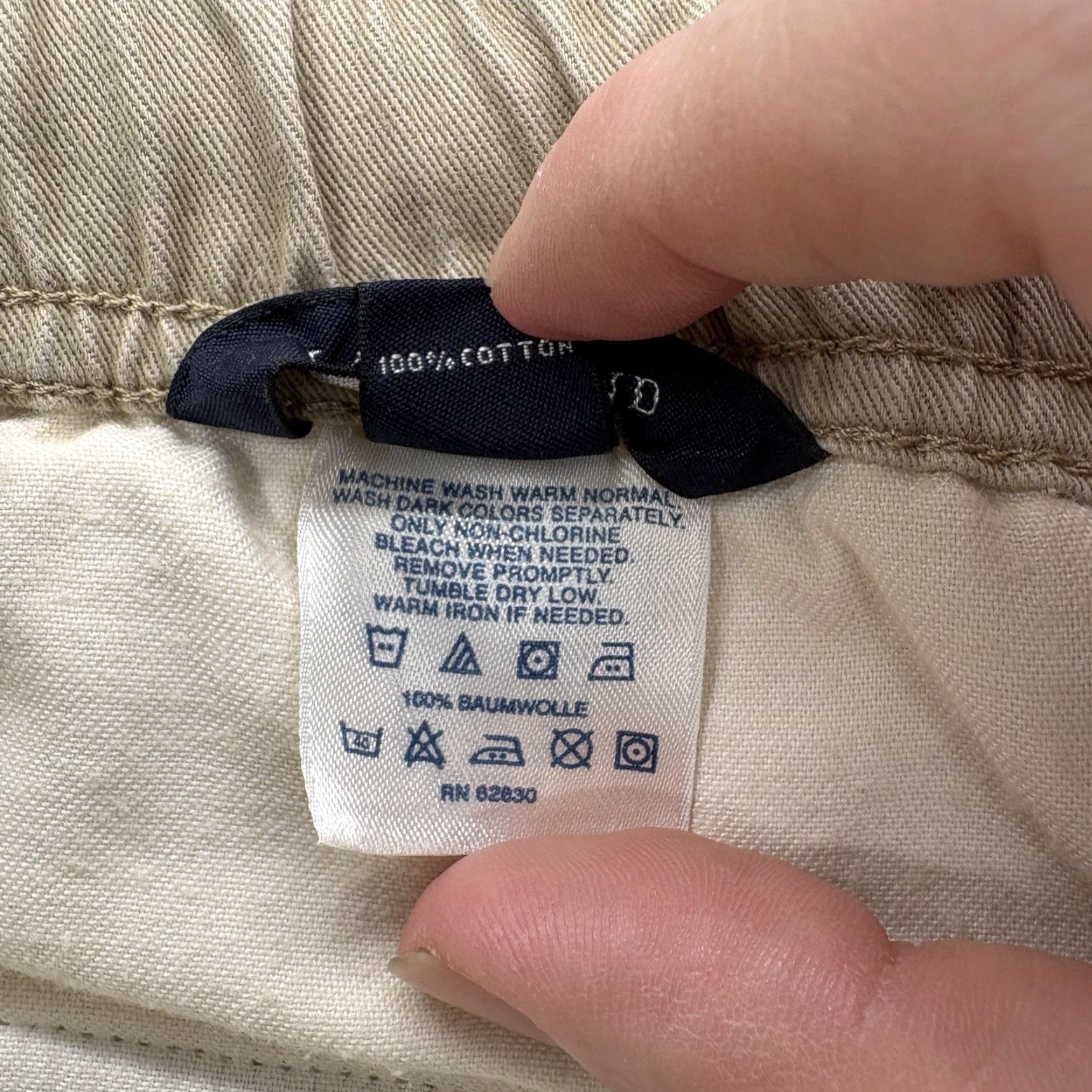 Lands' End Lands' End Cargo Pants Mens Large Beige Classic Fit Size US 33 - 4 Thumbnail