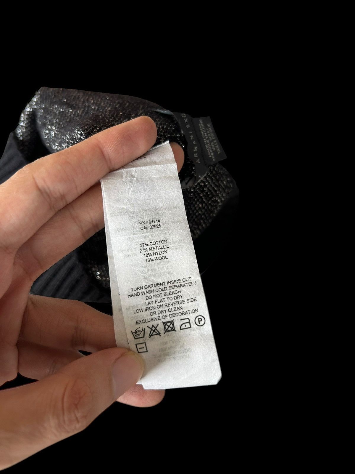 Armani × Armani Exchange × Vintage Armani Exchange Full Print Beanie Hats Size ONE SIZE - 10 Thumbnail