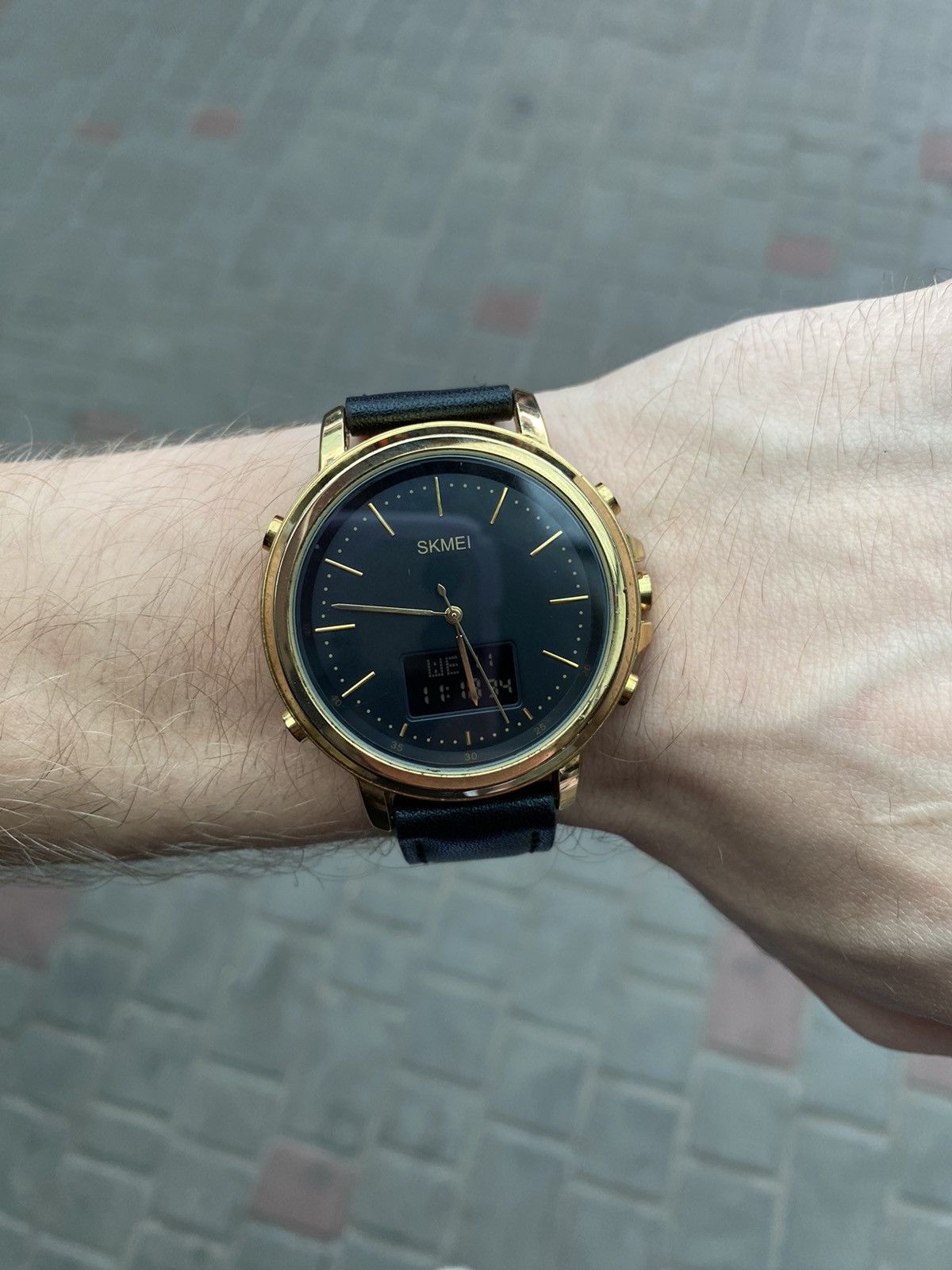 Jewelry SKMEI 1652 Dual Time Watch with Black Dial Size ONE SIZE - 2 Thumbnail