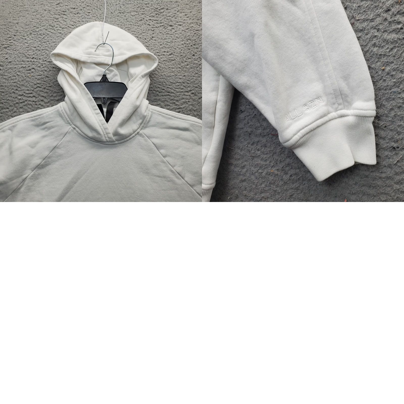 Adidas Adidas Womens Small White Embroidered Logo Hoodie Pullover Athletic Fleece Lined Raglan Sleeve Size S / US 4 / IT 40 - 8 Thumbnail