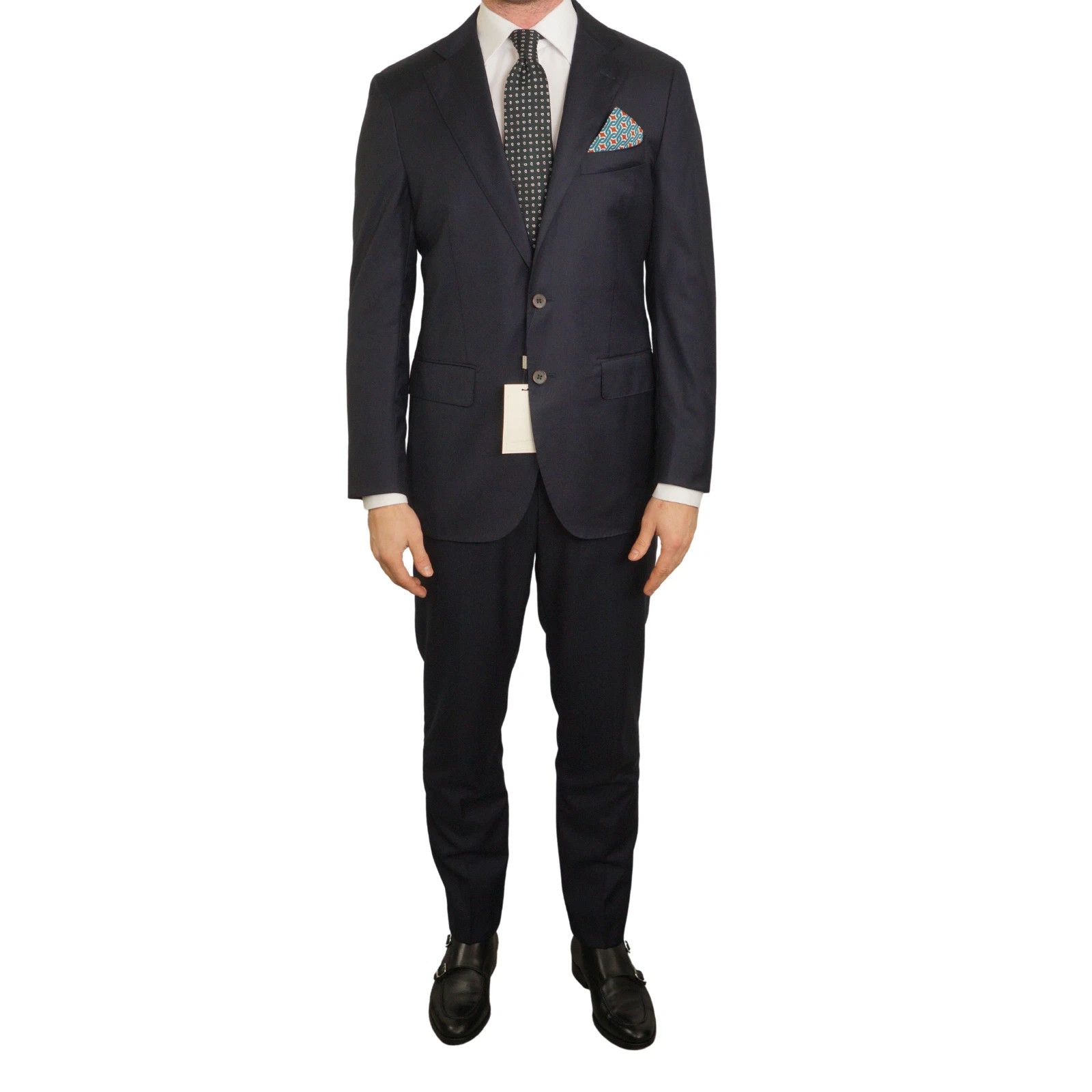Suitsupply Men Suitsupply Suit Napoli Regular Fit Navy Reda Wool US38 Size 38R - 1 Thumbnail
