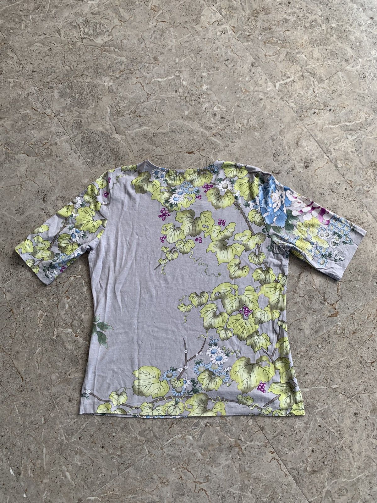 Japanese Brand Pagong All Over Print Flower SS T-Shirt Size M / US 6-8 / IT 42-44 - 3 Thumbnail