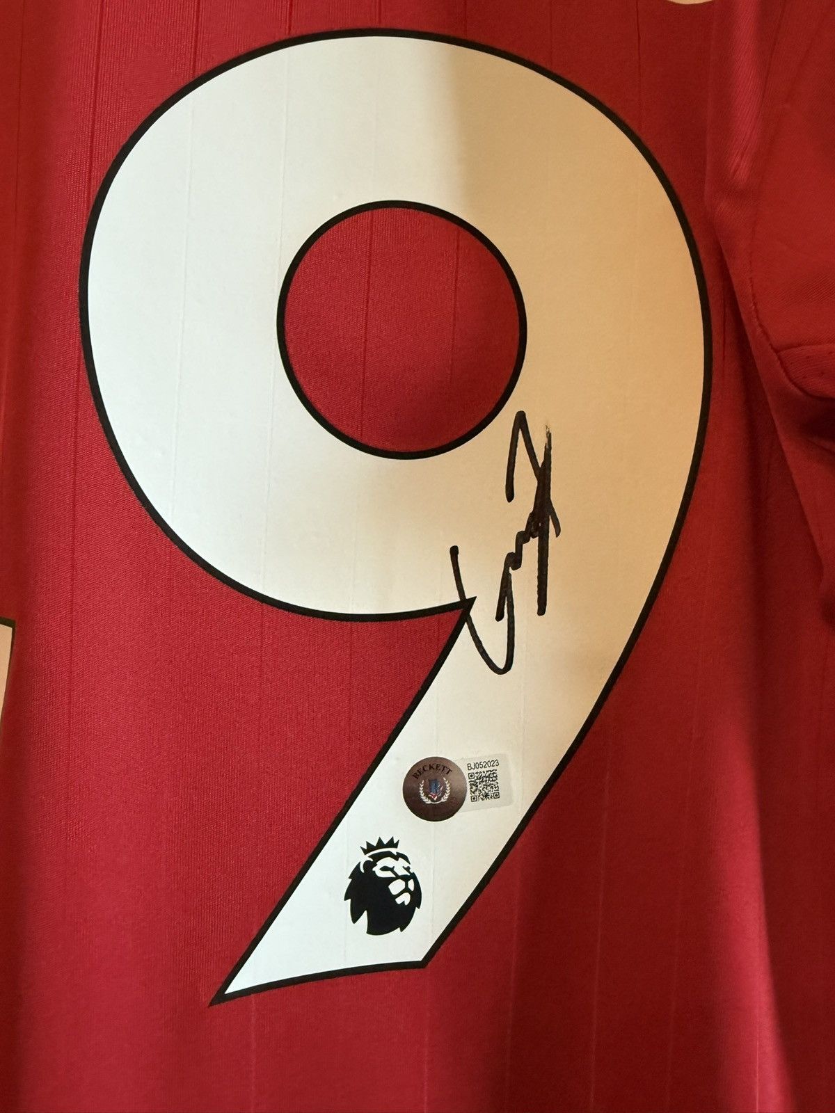 Adidas Signed Manchester United #49 Alejandro Garnacho Jersey Size US L / EU 52-54 / 3 - 3 Thumbnail