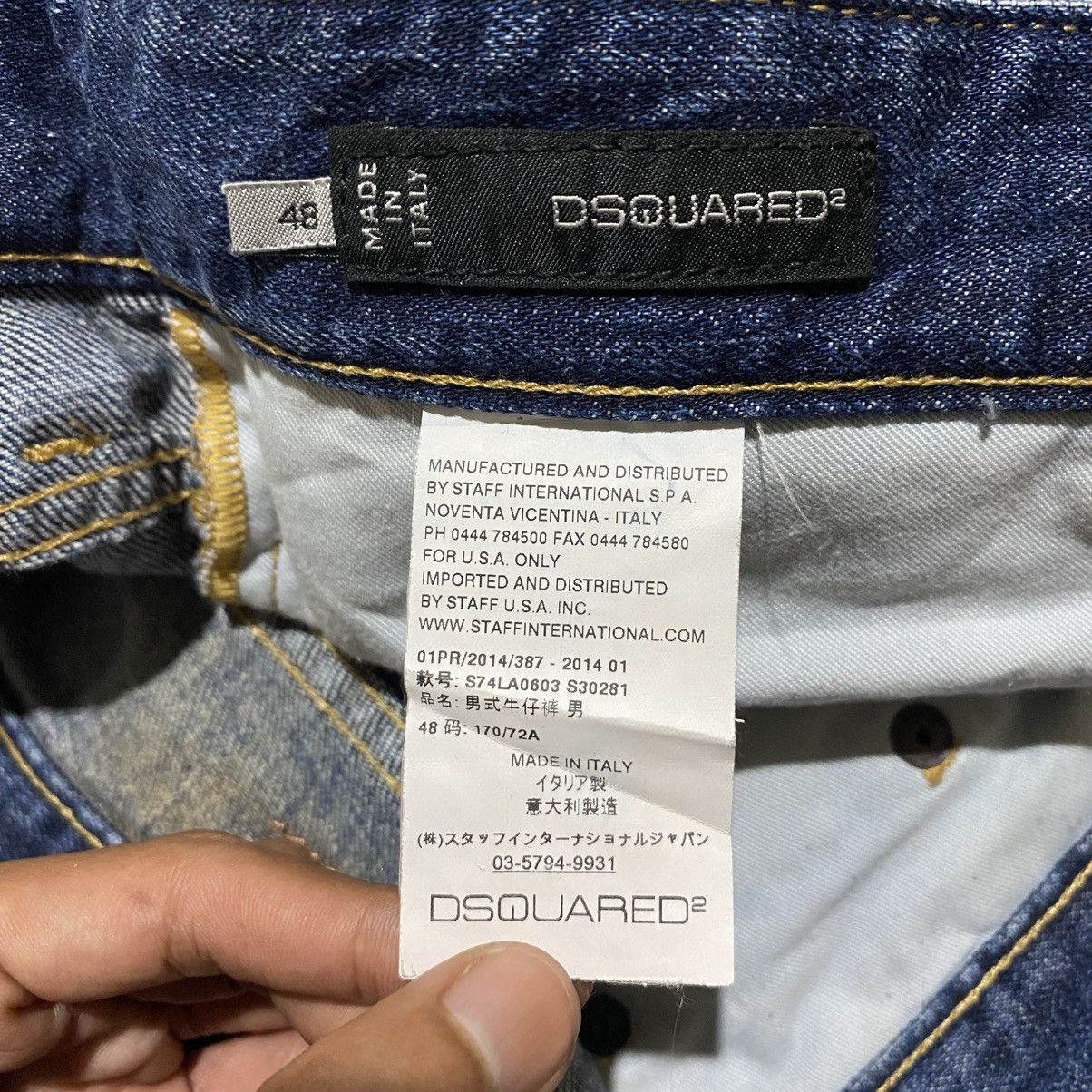 Dsquared2 Dsquared2 Dean, Dan & Co. Distressed Patchwork Straight Denim Size US 34 / EU 50 - 10 Thumbnail
