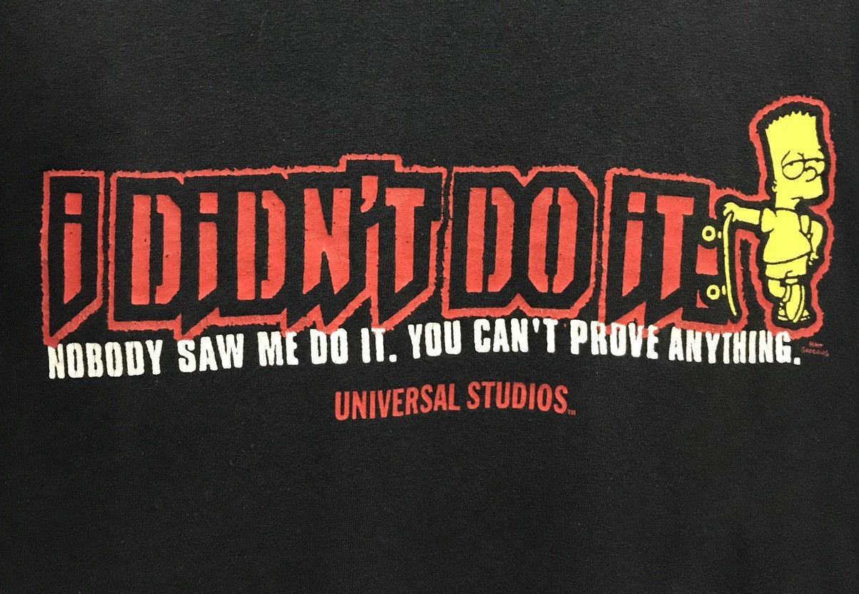 The Simpsons × Universal Studios × Vintage Vintage Universal Studios The Simpsons i didn’t do it Shirt Size US M / EU 48-50 / 2 - 3 Thumbnail