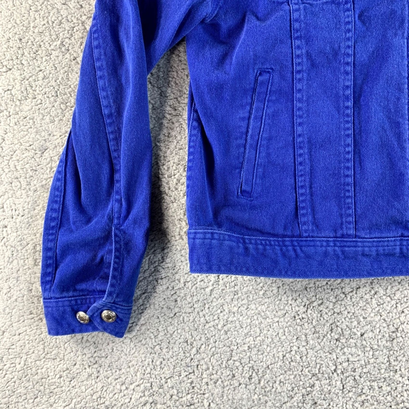 Ralph Lauren Lauren Jeans Ralph Lauren Trucker Jean Denim Jacket Women Large Stretch Blue NEW Size 36" / US 14 / IT 50 - 6 Thumbnail