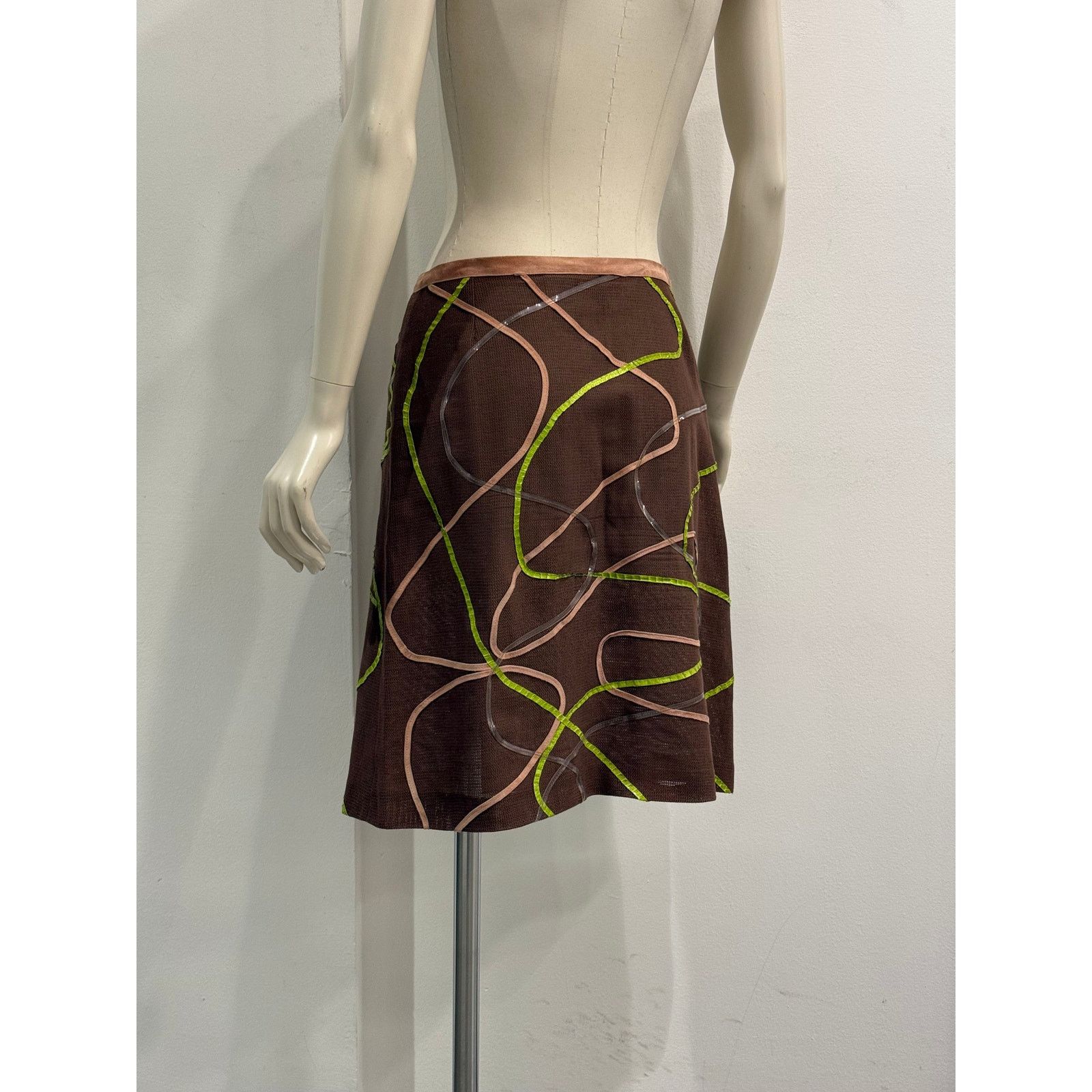 Fendi 1990s Fendi snakeskin details midi skirt Size 28" / US 6 / IT 42 - 5 Thumbnail