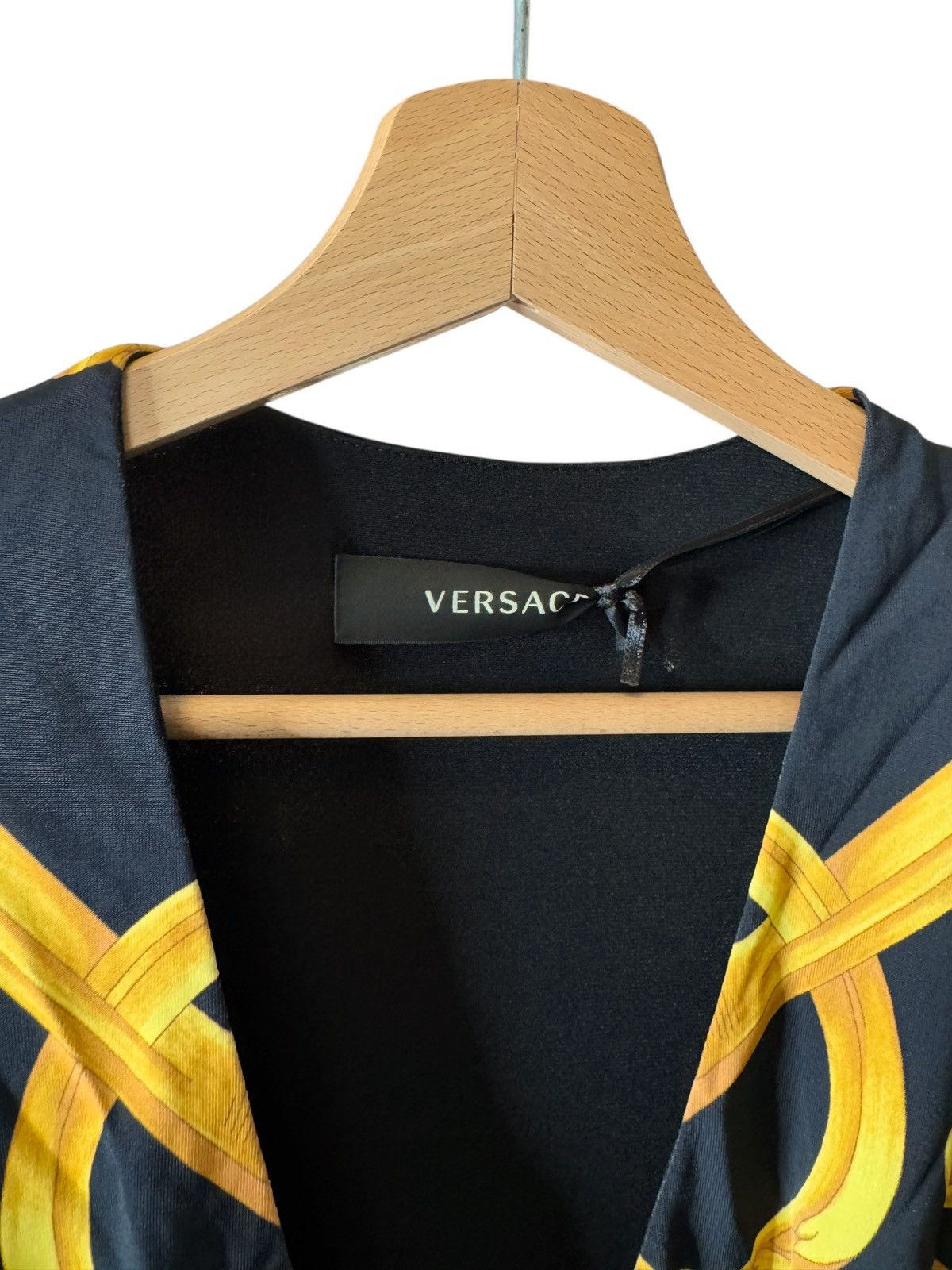 Versace Versace Baroque Jersey Dress w/ Draping & Slit Size M / US 6-8 / IT 42-44 - 11 Thumbnail