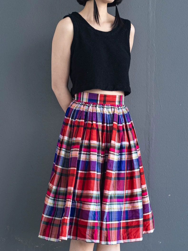 Vivienne Westwood Vivienne Westwood Vintage checkered silk half skirt Size 27" / US 4 / IT 40 - 5 Thumbnail