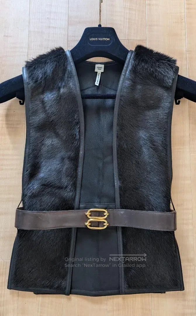 Hermes Hermes Goat Leather, Calf Leather, Sheep Leather Vest Size XS / US 0-2 / IT 36-38 - 2 Thumbnail