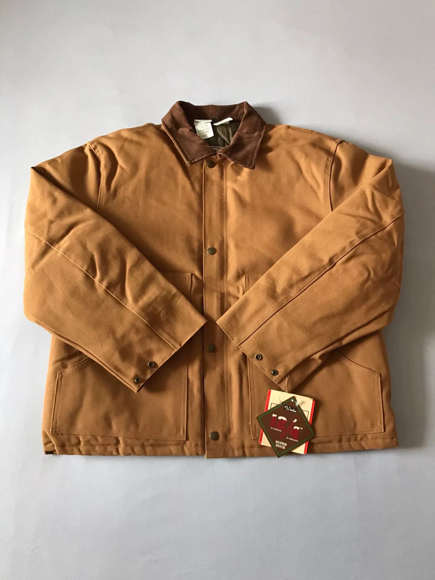 Walls 90s US-Made Walls Classic Brown Canvas Jacket Size US XL / EU 56 / 4 - 1 Thumbnail