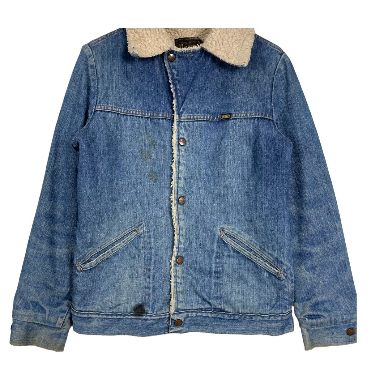 Vintage × Western Rise 💥80s VINTAGE MAVERICK DENIM SHERPA JEAN JACKET Size US M / EU 48-50 / 2 - 6 Thumbnail