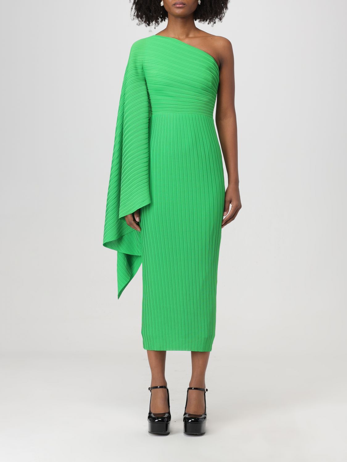 image of Solace London Dress Woman Green, Women's (Size Medium)