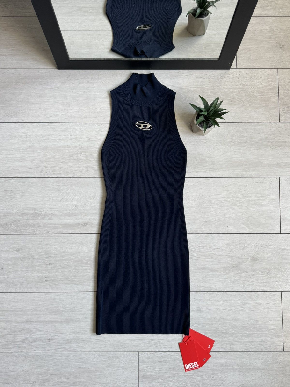 Diesel New! Diesel M-Onervax Navy Dress Size S / US 4 / IT 40 - 1 Thumbnail