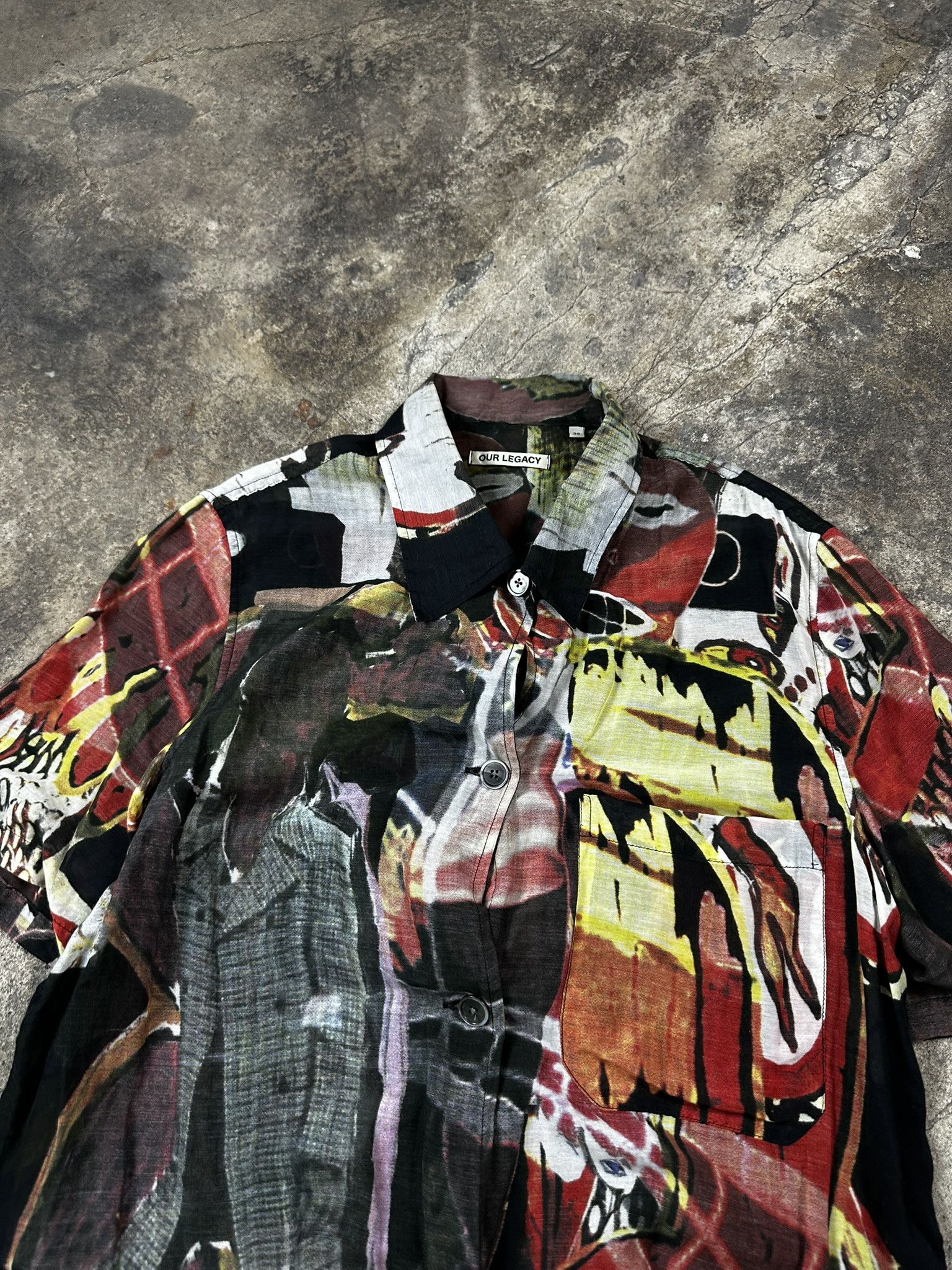 Our Legacy Our Legacy Abstract Square Short Sleeve Shirt Size US M / EU 48-50 / 2 - 2 Thumbnail