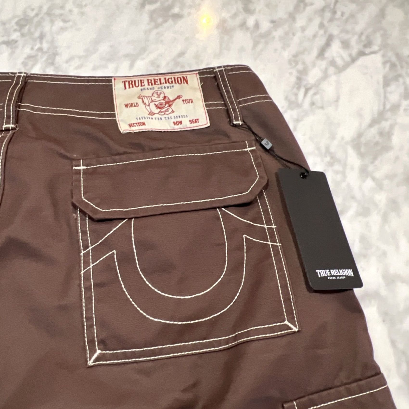 True Religion True Religion Cargo Pants Men's Bracken Brown Size 34 Workwear Style 108335 NWT Size US 34 / EU 50 - 6 Thumbnail