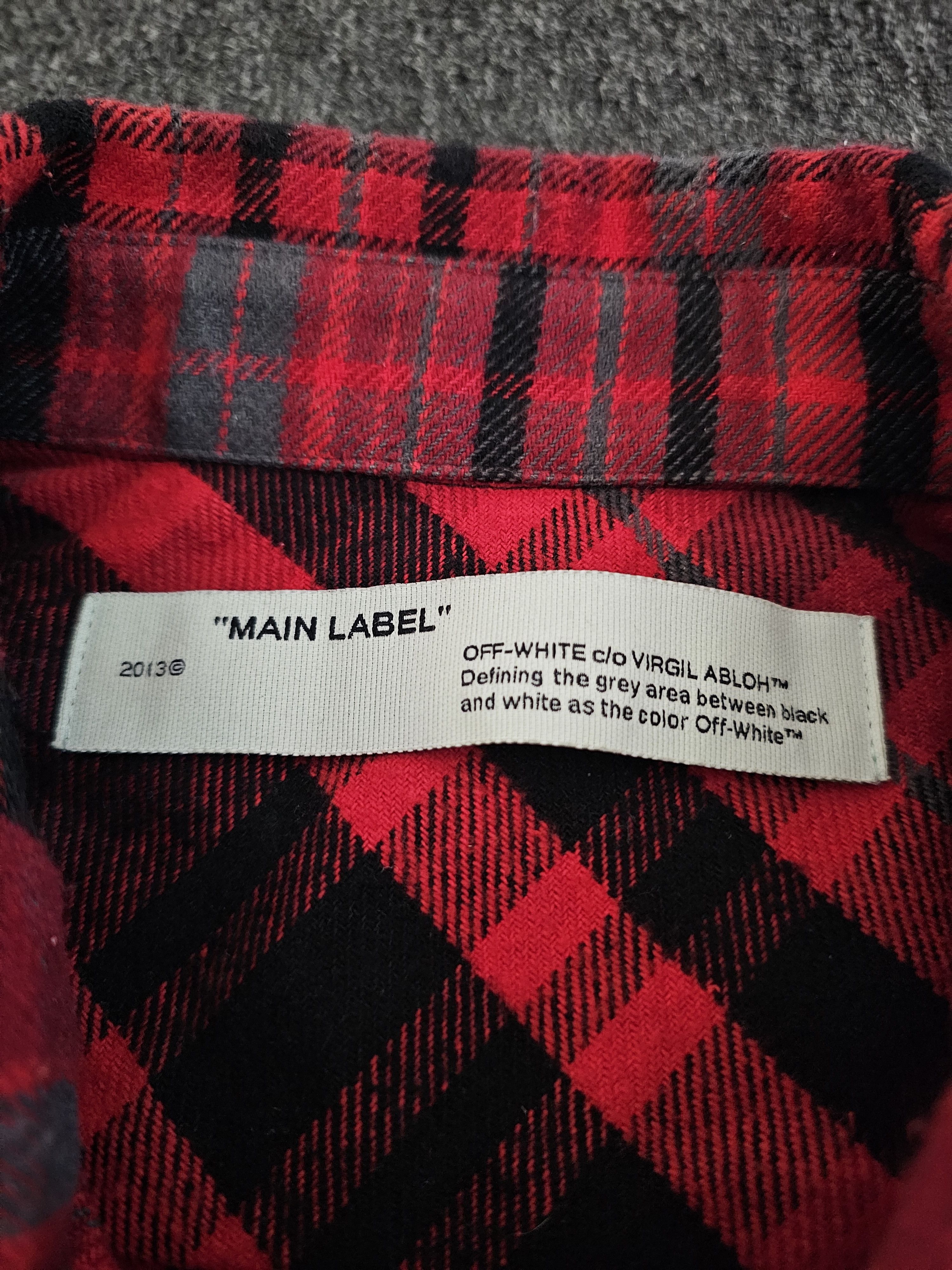 Off-White Off-White Men's Oversized Thick Shirt Size M Size US M / EU 48-50 / 2 - 3 Thumbnail