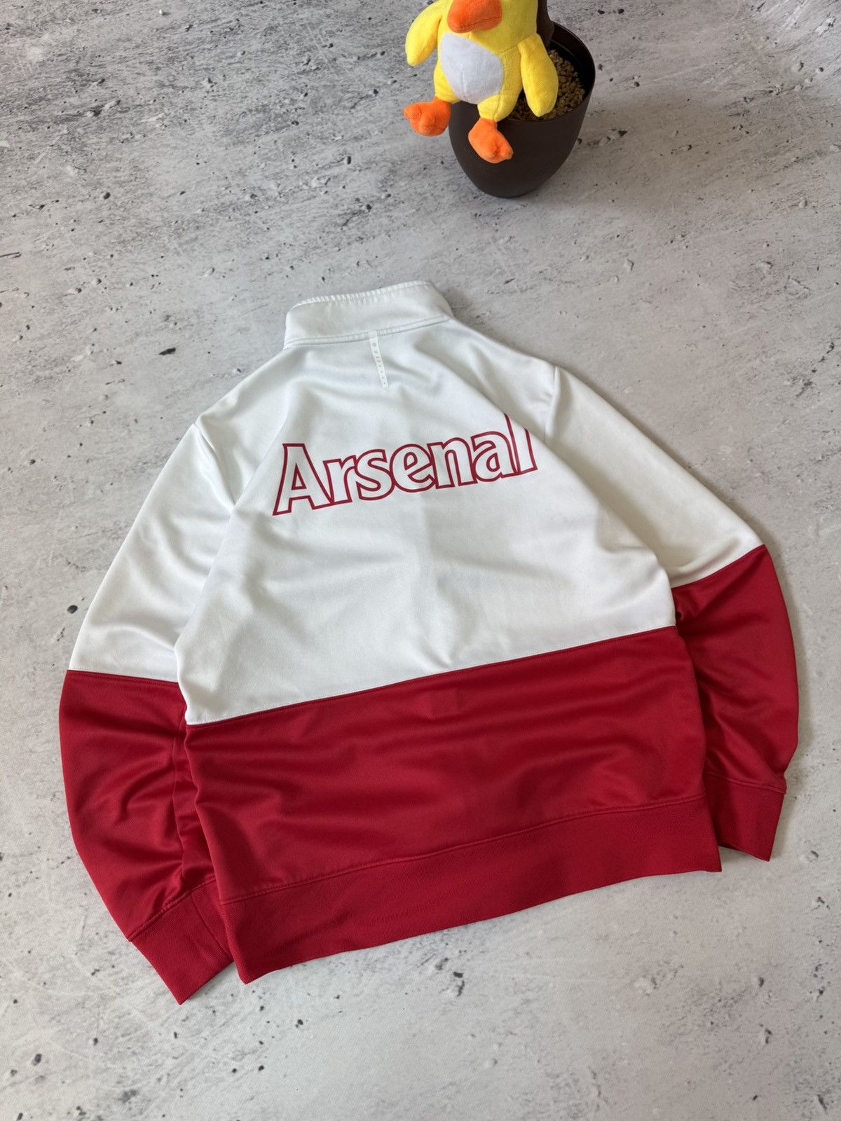 Nike × Vintage NIKE ARSENAL VINTAGE 00s y2K BAGGY ZIP HOODIE CENTER LOGO Size US L / EU 52-54 / 3 - 2 Thumbnail