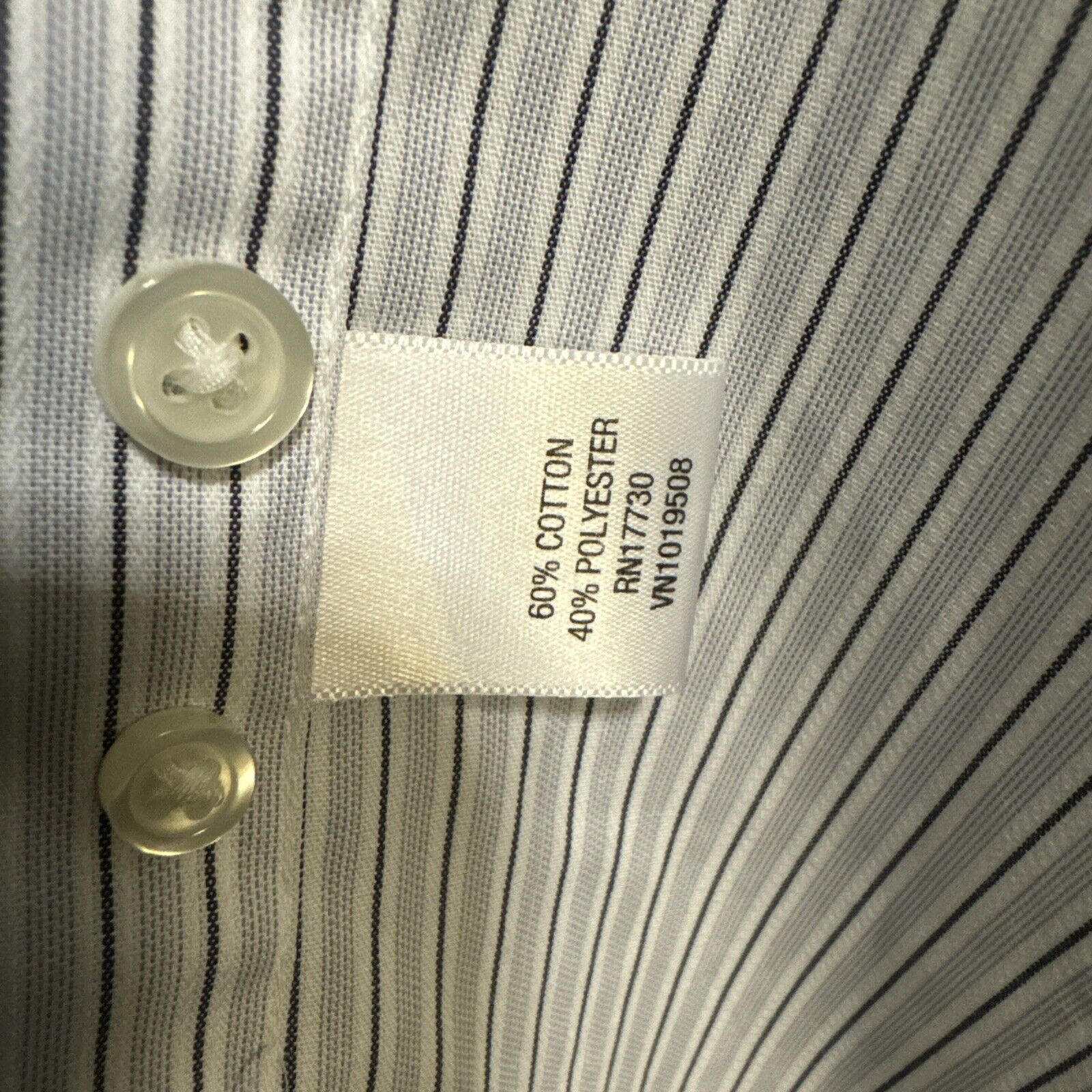 Merona Merona Mens Ultimate Shirt Long Sleeves Button Up Pin Strip Size US L / EU 52-54 / 3 - 5 Thumbnail