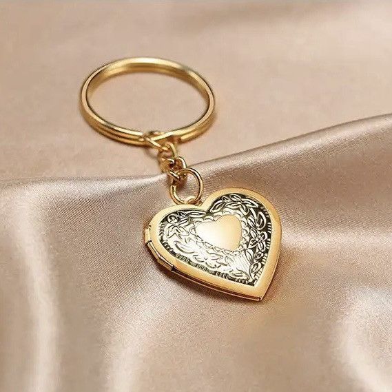 Other Heart Charm Image Insert Locket Keychain Size ONE SIZE - 1 Thumbnail