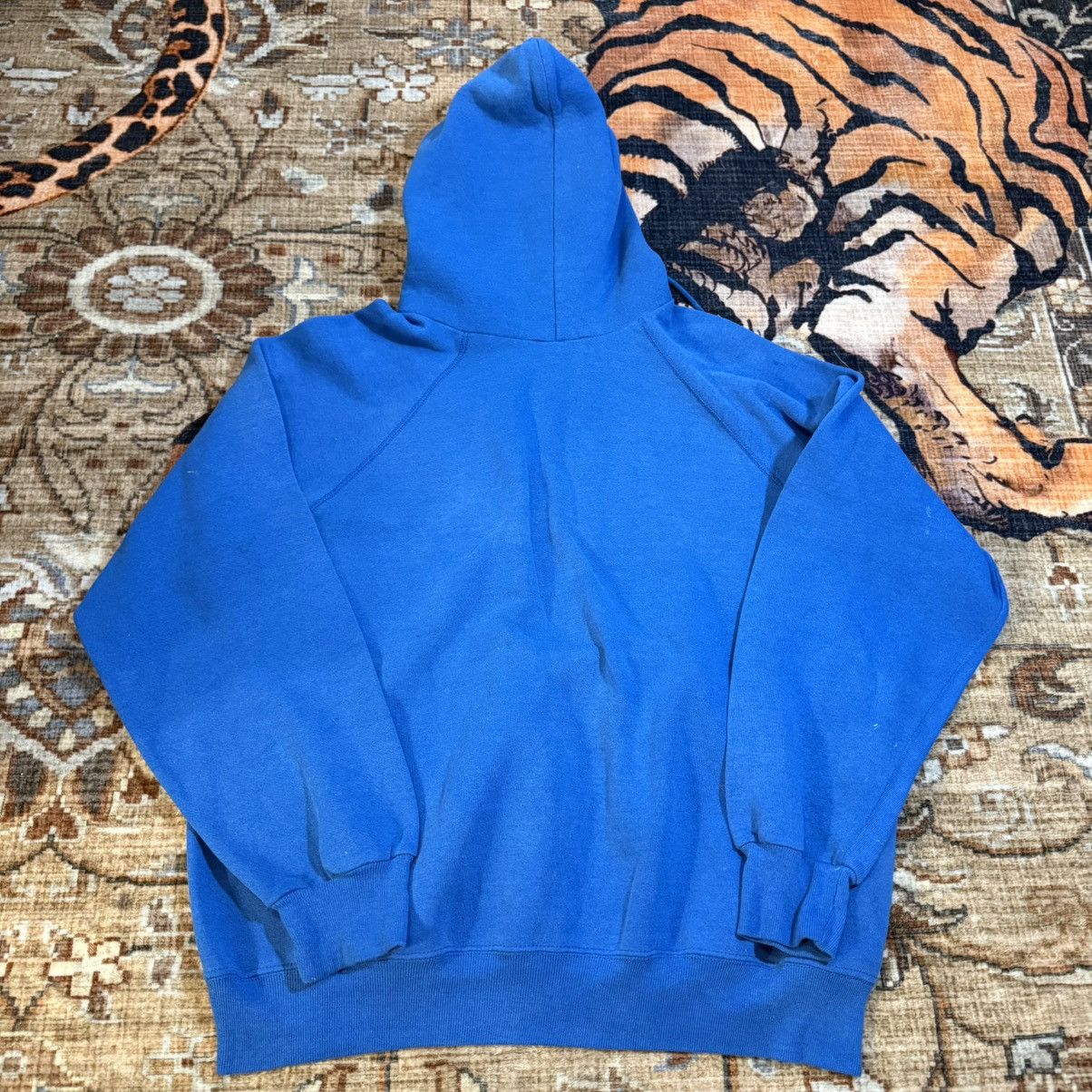 Other Vintage 80's Grunge Blue Essential Skater Hoodie ! Size US L / EU 52-54 / 3 - 2 Thumbnail