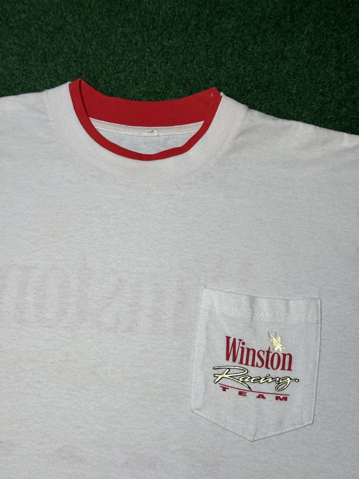 Vintage Vintage 90s Winston Racing Team XL Pocket Tee T Shirt Size US XL / EU 56 / 4 - 4 Thumbnail